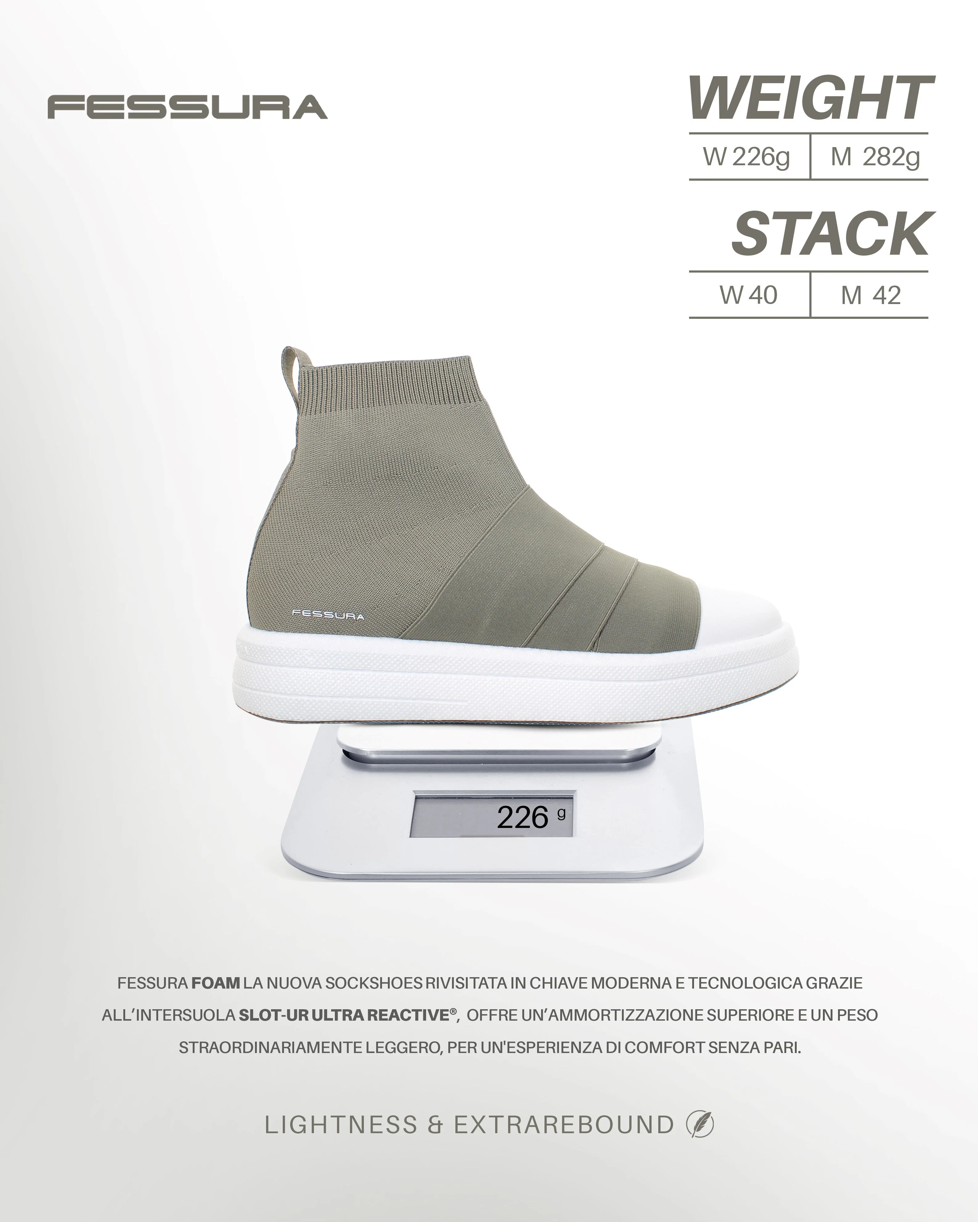 Fessura Italia Foam Y 01 White-black Everyday Sneakers