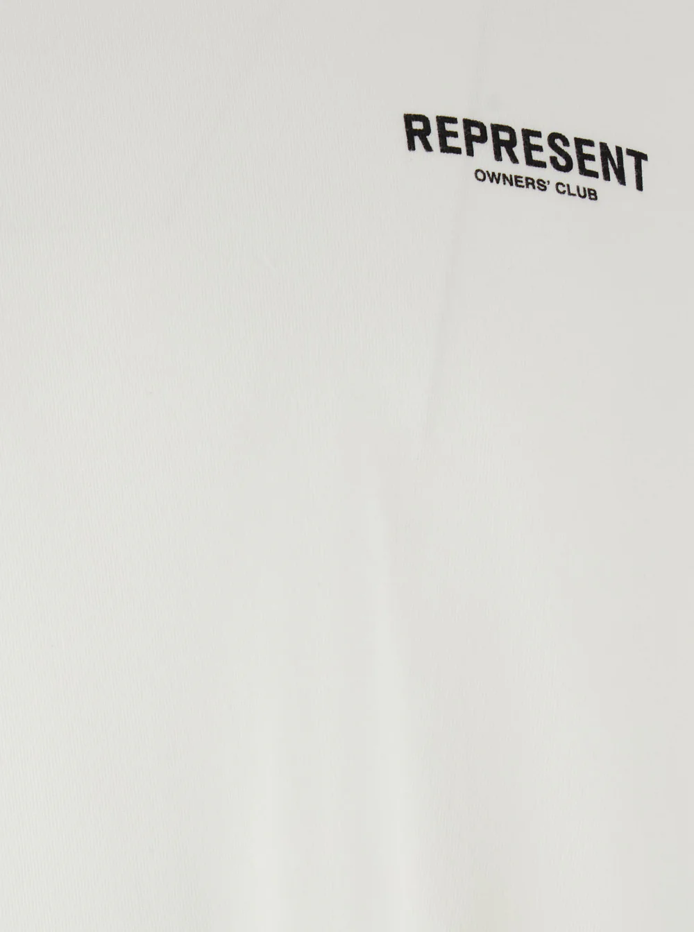 Represent White T-Shirt with Logo on the Front and Maxi Back in Cotton for Men Tshirts Polo Shirts