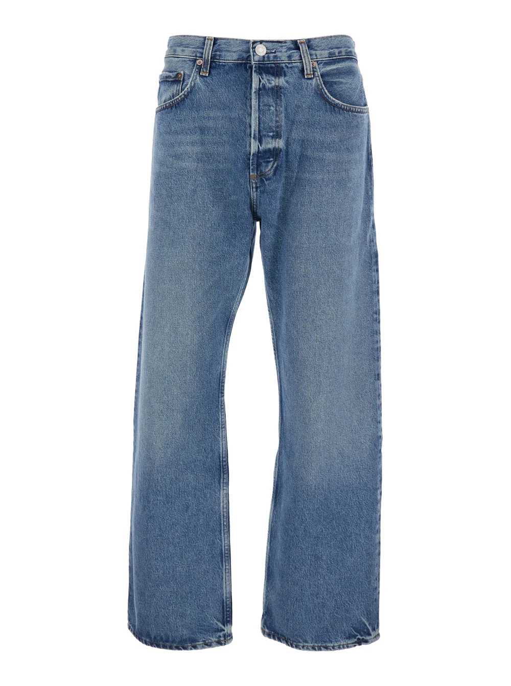 Agolde Blue Jeans A7031371FRCTR with Five-Pocket Design for Men Blu Regenerative Cotton
