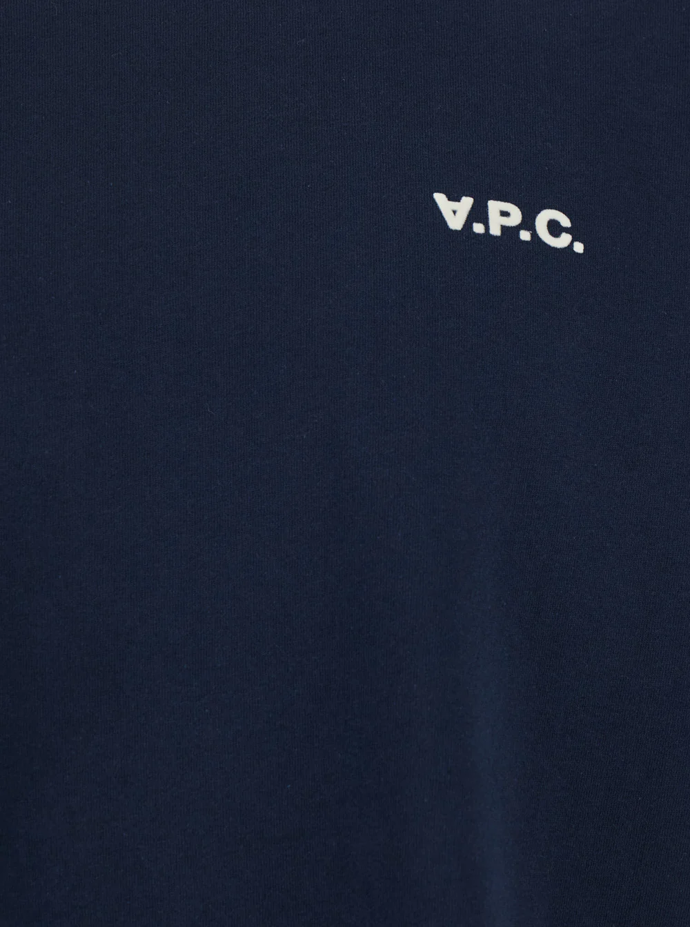 A.P.C. Blue T-Shirt with Embroidered Logo on the Front In Cotton for Men Blu Biological Tshirts And Polo Shirts