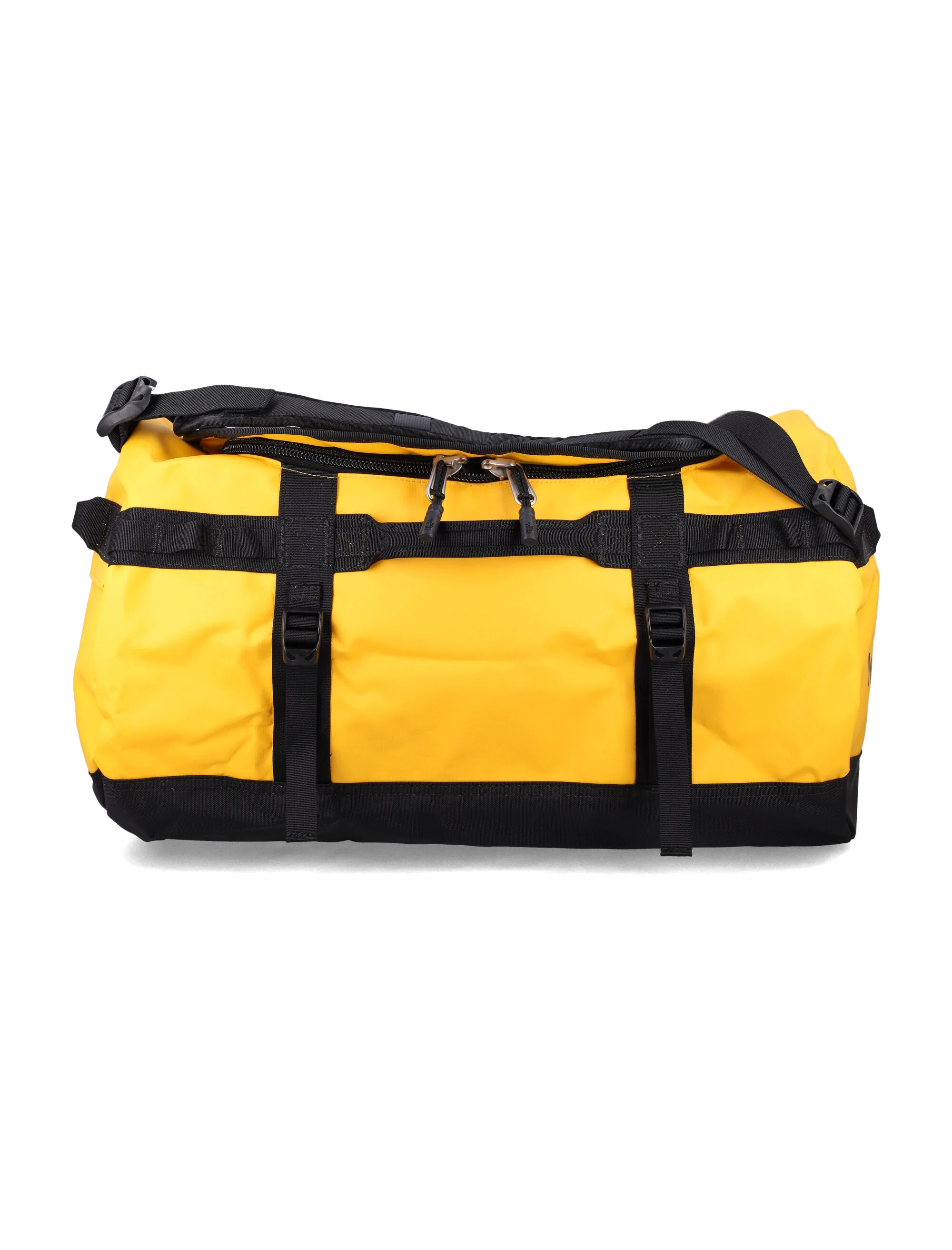 The North Face Base Camp S Duffle Yellow Recycled Poly Tarpaulin Backpack