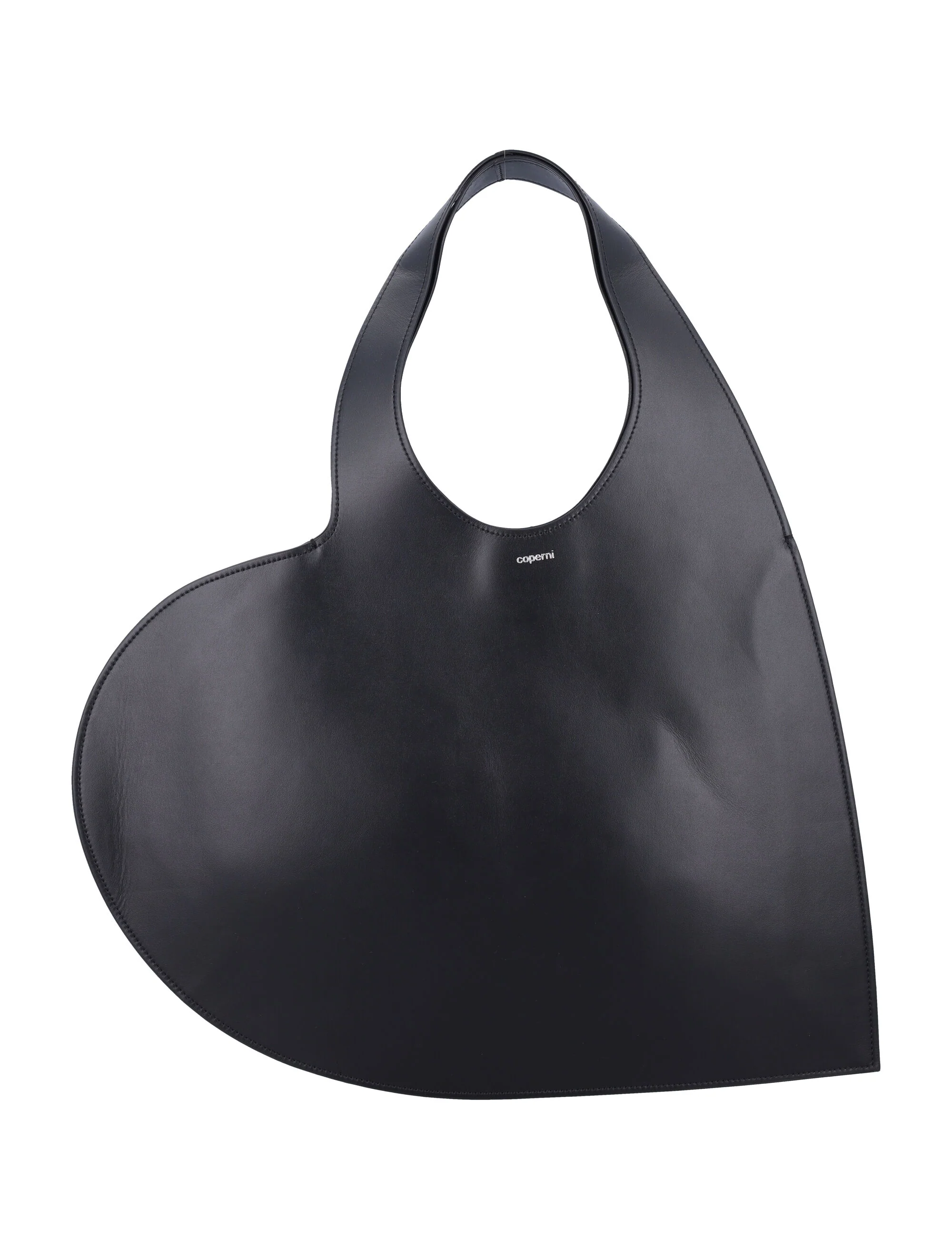 Coperni Double Heart tote Black Leather