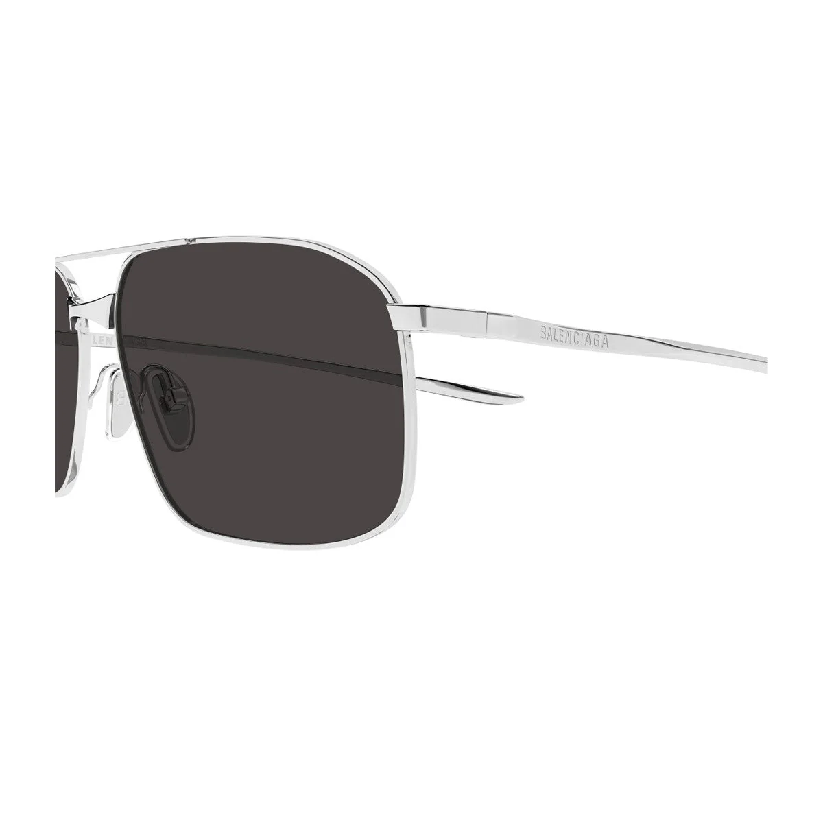 Balenciaga Bb0492s Linea Everyday Silver Metallo Sunglasses