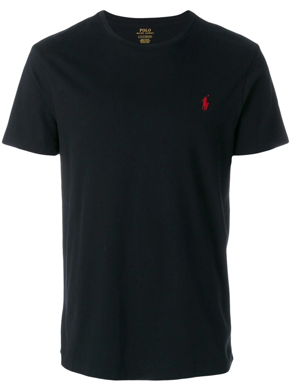 Polo Ralph Lauren T-Shirt With Round Neck And Embroidered Pony Logo On The Front Black Cotton For Men Tshirts Polo Shirts