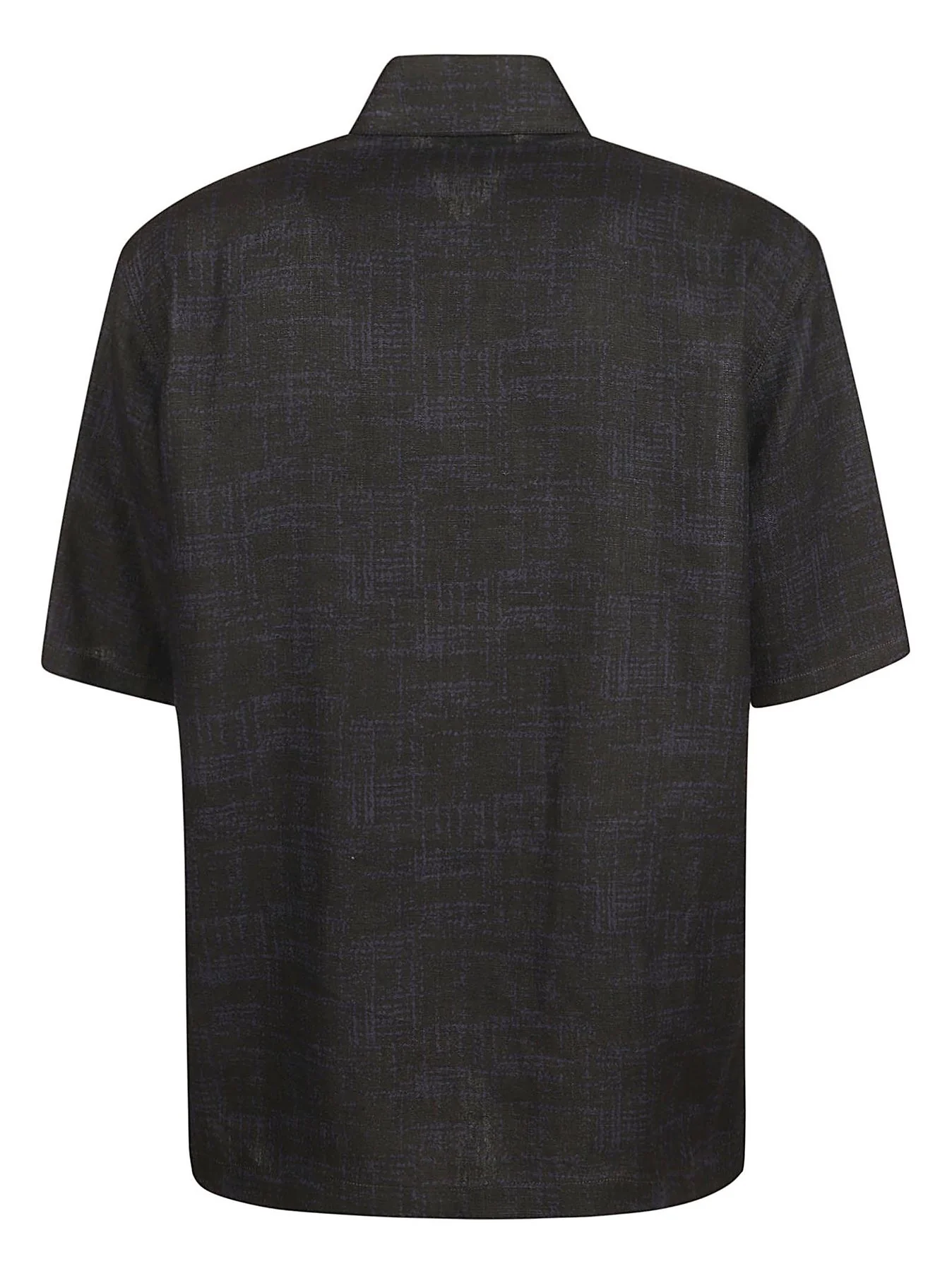 Off-White OMGG013S24FAB0074710 Nero Linen Camicia