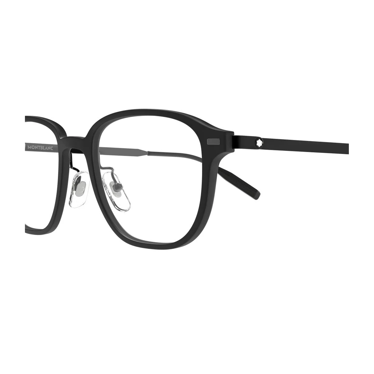 Montblanc Mb0466oa Linea Snowcap Black Metallo/iniettato Optical Frames Montblanc Mb0466oa Linea Snowcap Black Metallo/iniettato Optical Frames