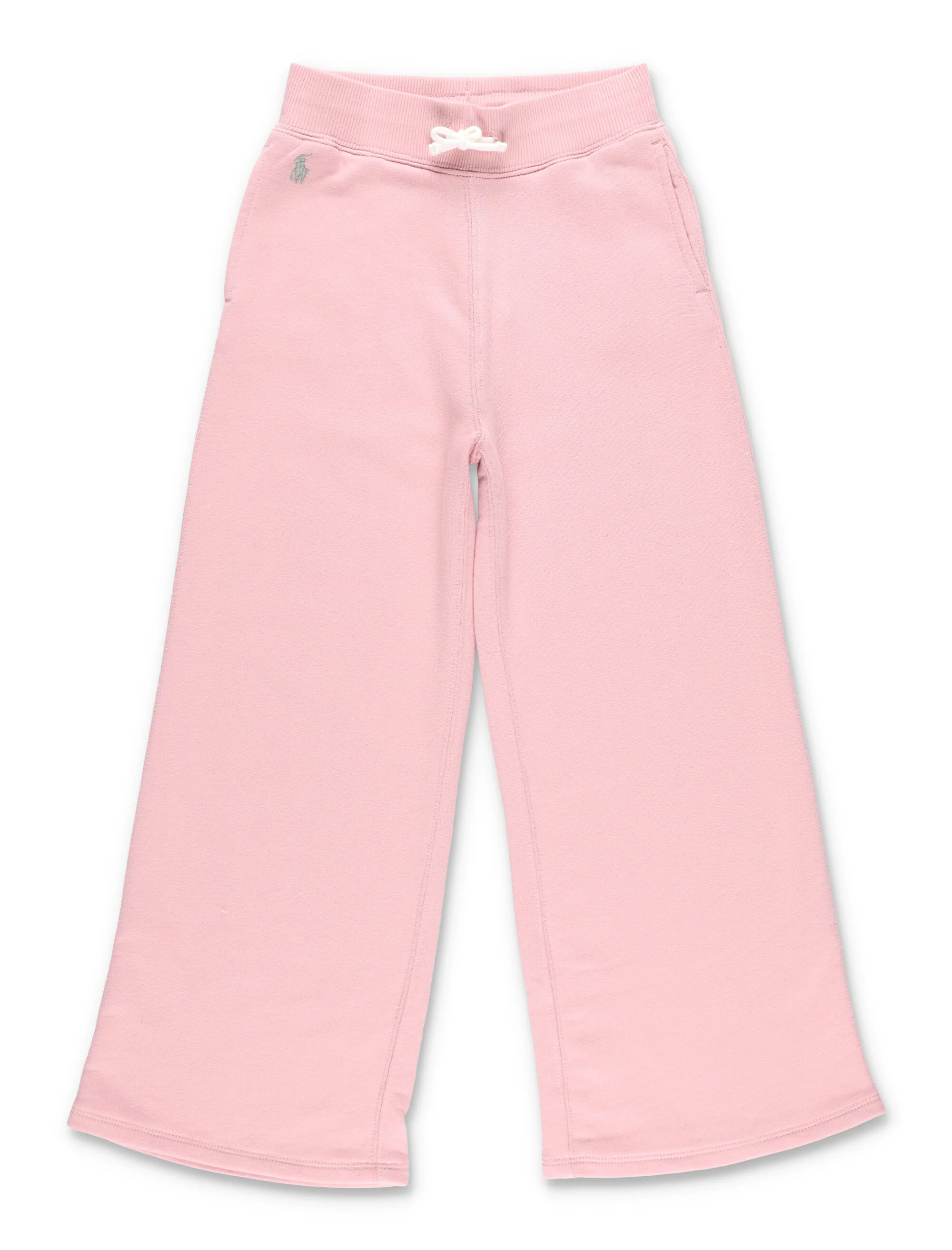 Polo Ralph Lauren Girls Wide-Leg Sweatpants Pink Cotton