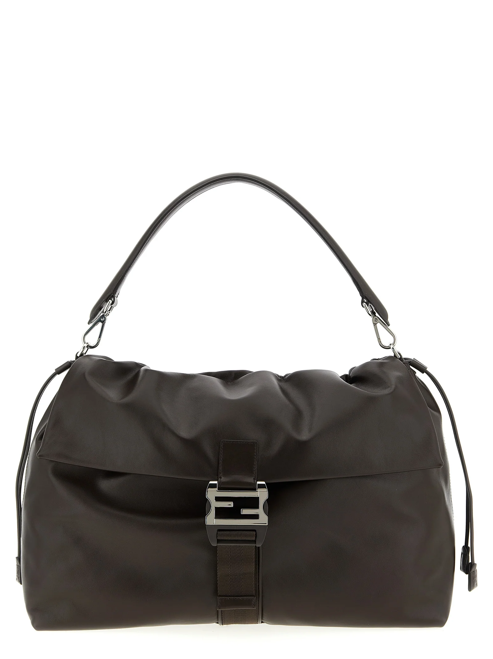 Fendi Brown Calfskin Handbag Bag