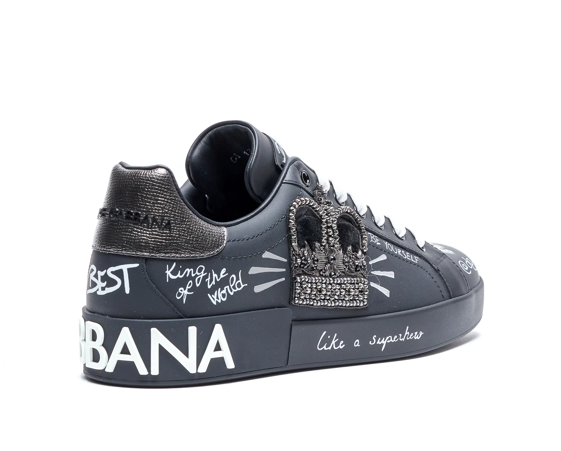 Dolce & Gabbana Sneakers Grey Leather And Fabric