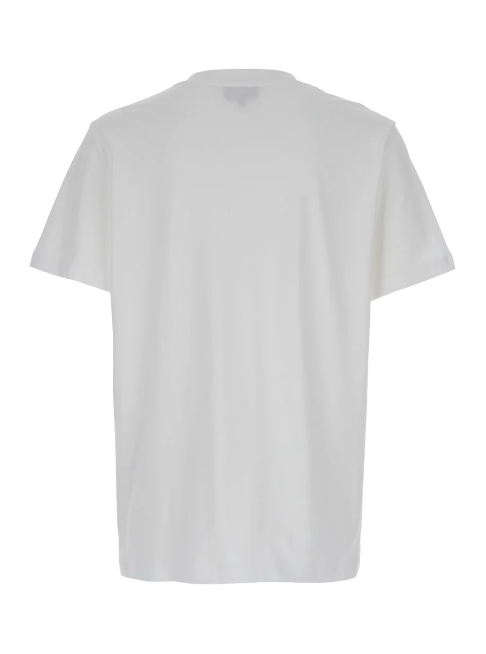 A.P.C. white Oversized T-shirt with logo print on the front in cotton man Biological Tshirts And Polo Shirts
