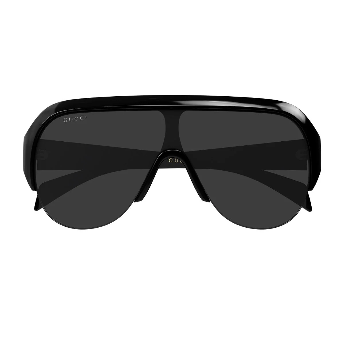 Gucci Gg2023s Linea Institutional Logo Black Bio-inettato Sunglasses
