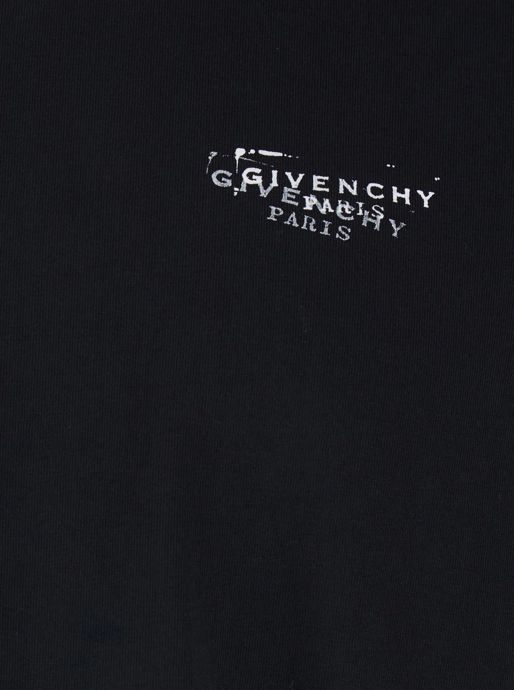 Givenchy Black T-Shirt with Logo on the Front and Back In Cotton for Men Tshirts Polo Shirts