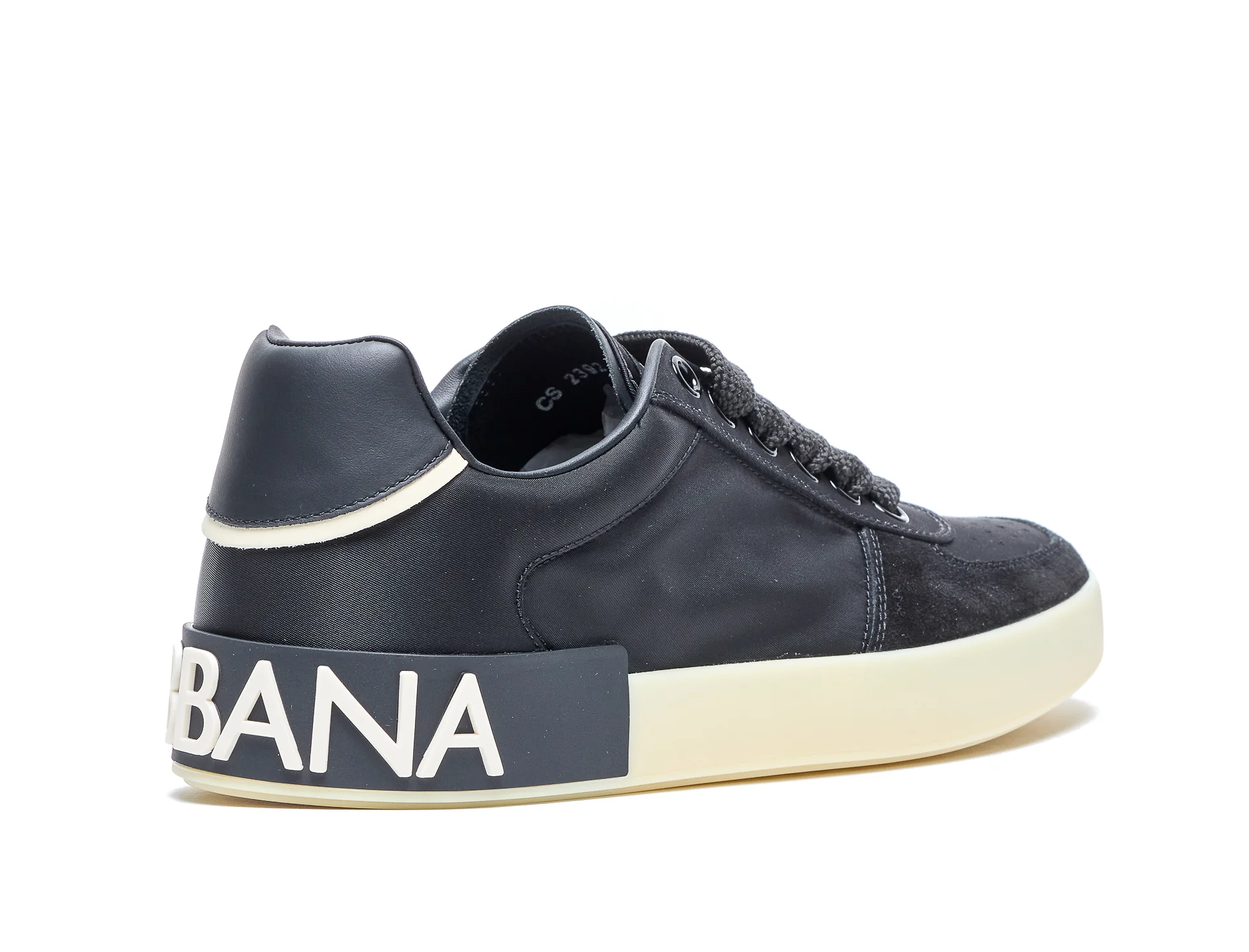 Dolce & Gabbana Sneakers Black Suede And Fabric