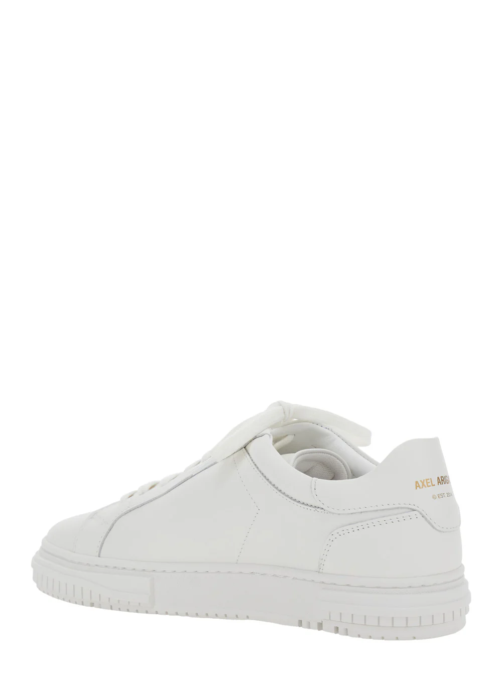 Axel Arigato Sneaker Atlas Low Top With Logo Lettering On The Back White Leather Men 100 %