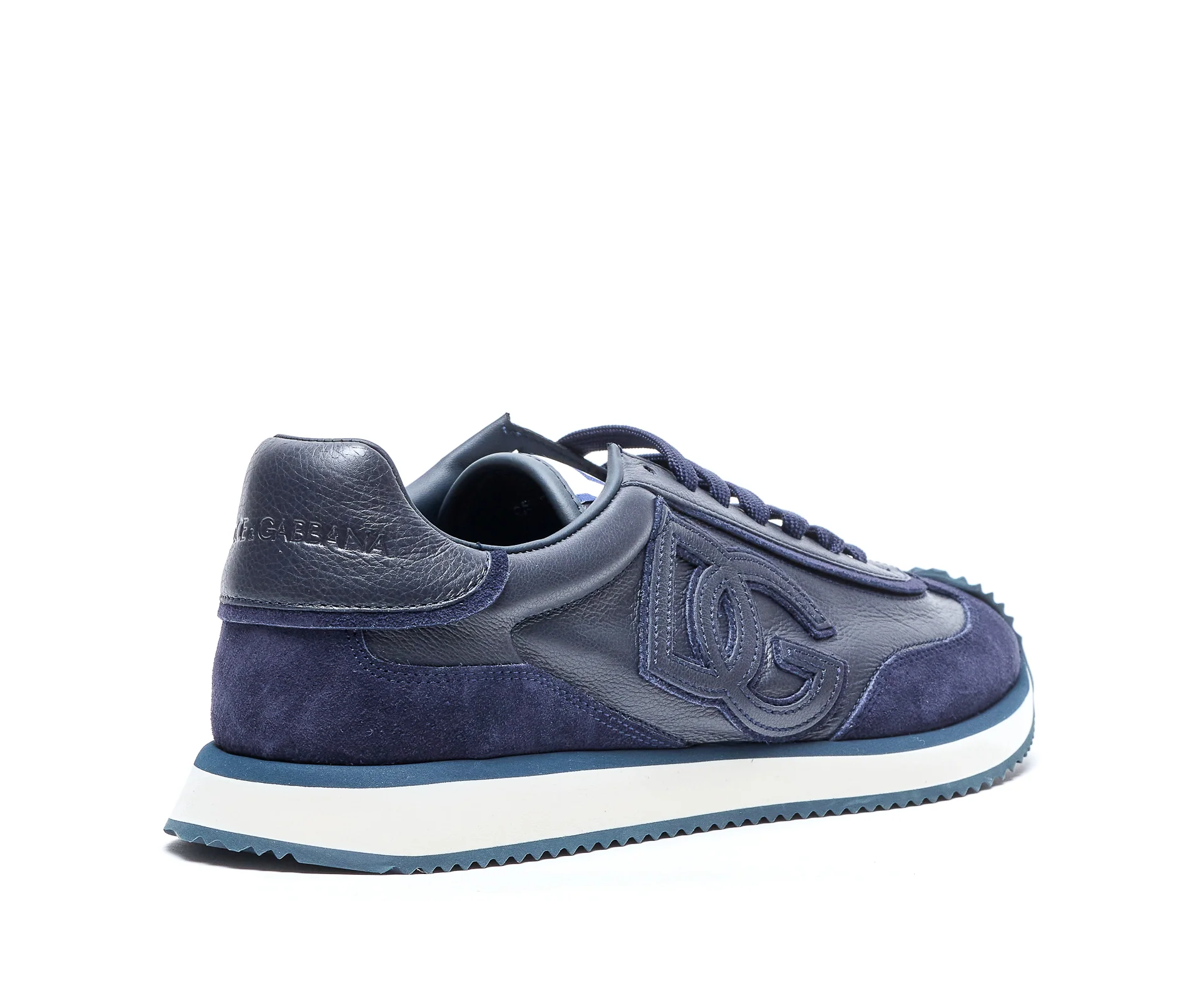 Dolce & Gabbana Sneakers Blue 1005leather And Suede