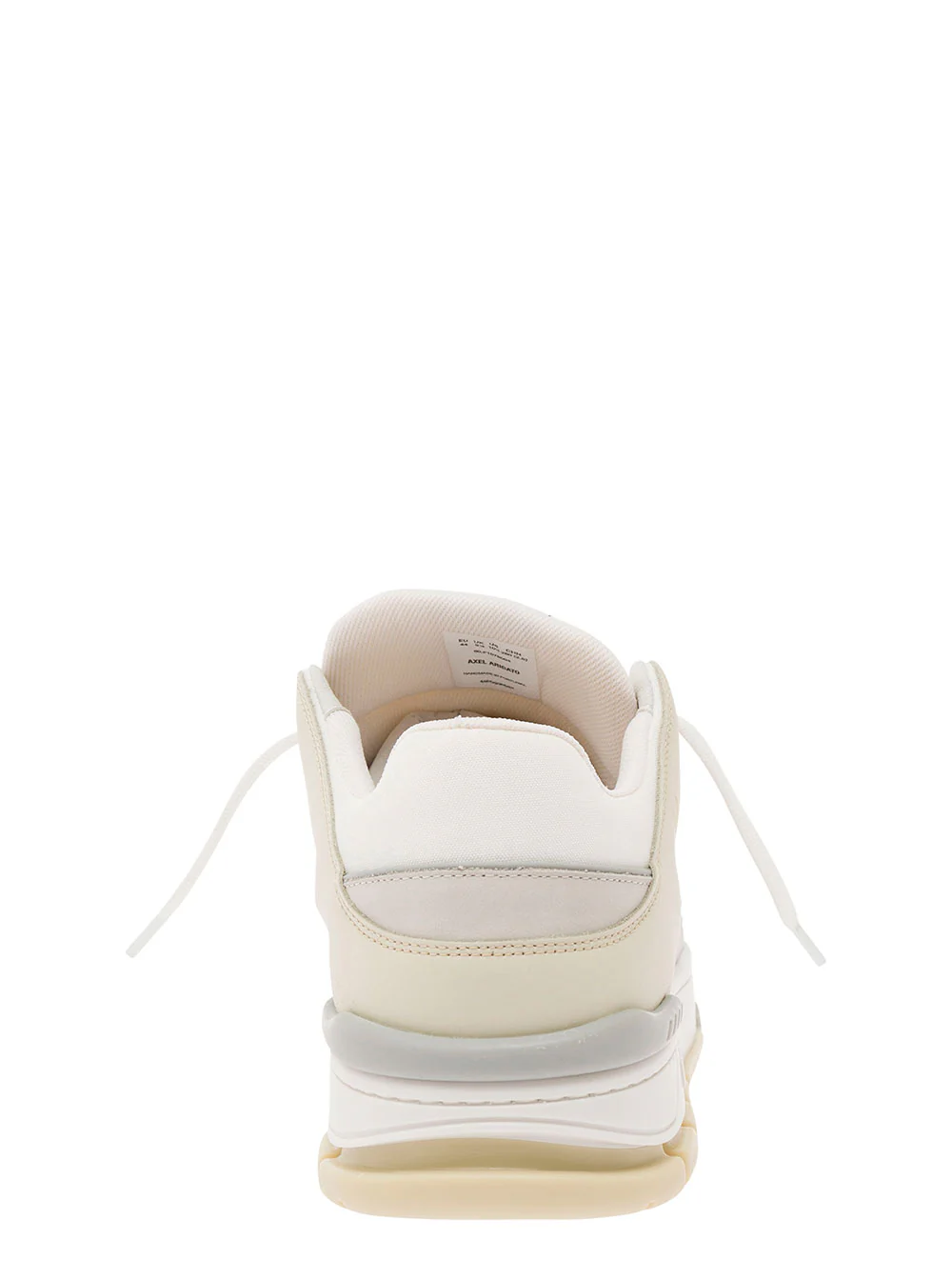 Axel Arigato Area Lo Beige Sneakers With Embossed Logo Leather Blend Man