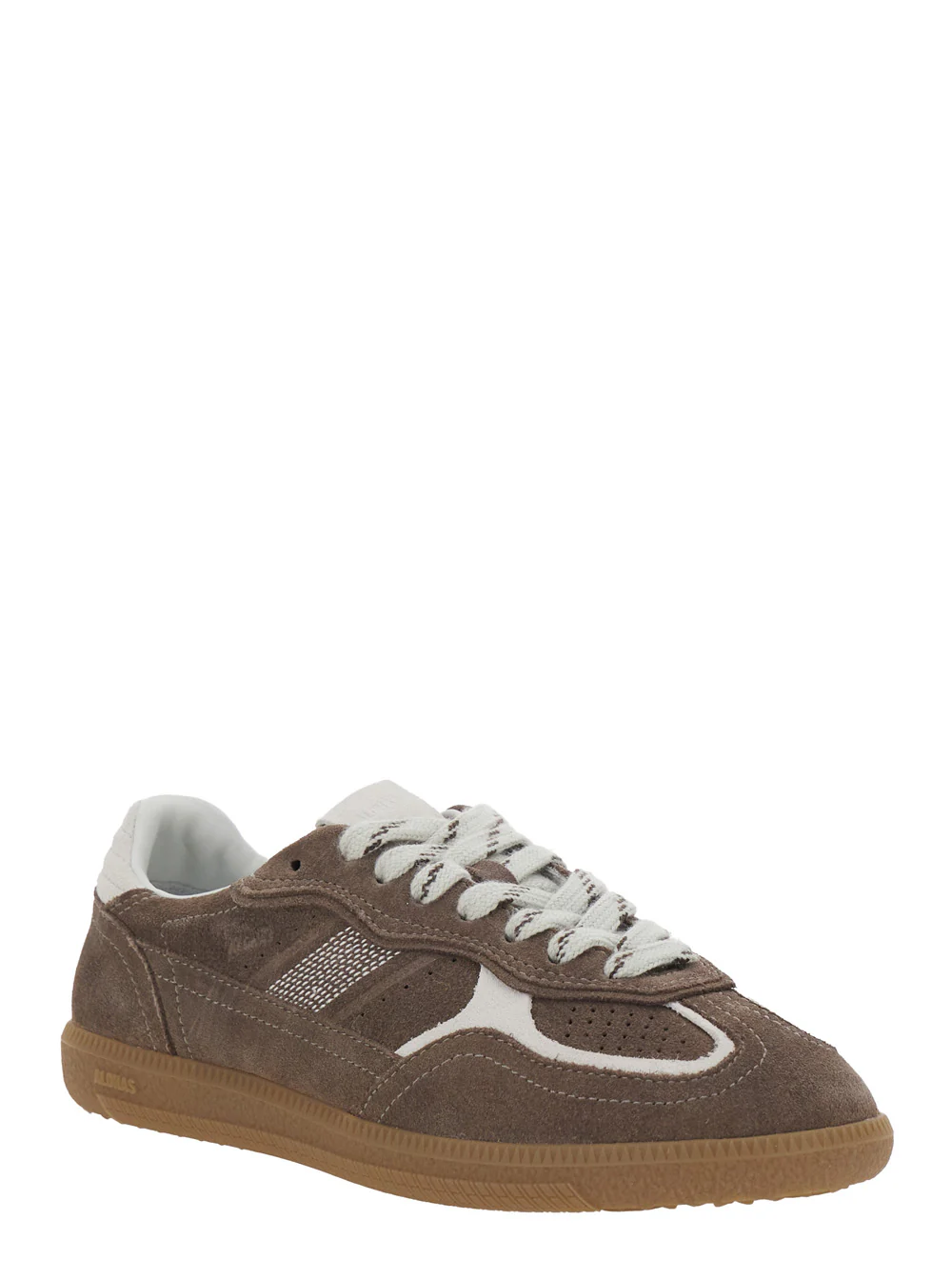 Alohas Sneaker Tb.490 Low Top With Engraved Logo Detail On The Side And Perforated Leather Details For Women Brown