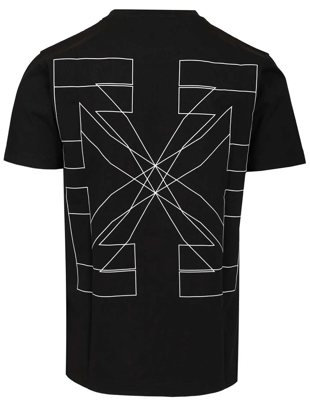 Off-White Outline Double Arrow Slim T-shirt Black Cotton