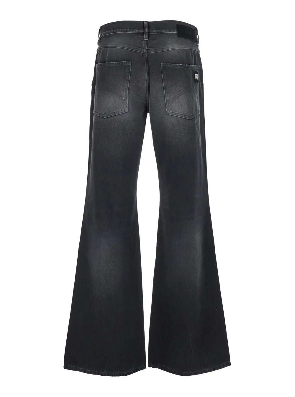 Amiri Jeans with Logo Patch Applied on the Back - Boot Cut Model Cotton Black Men