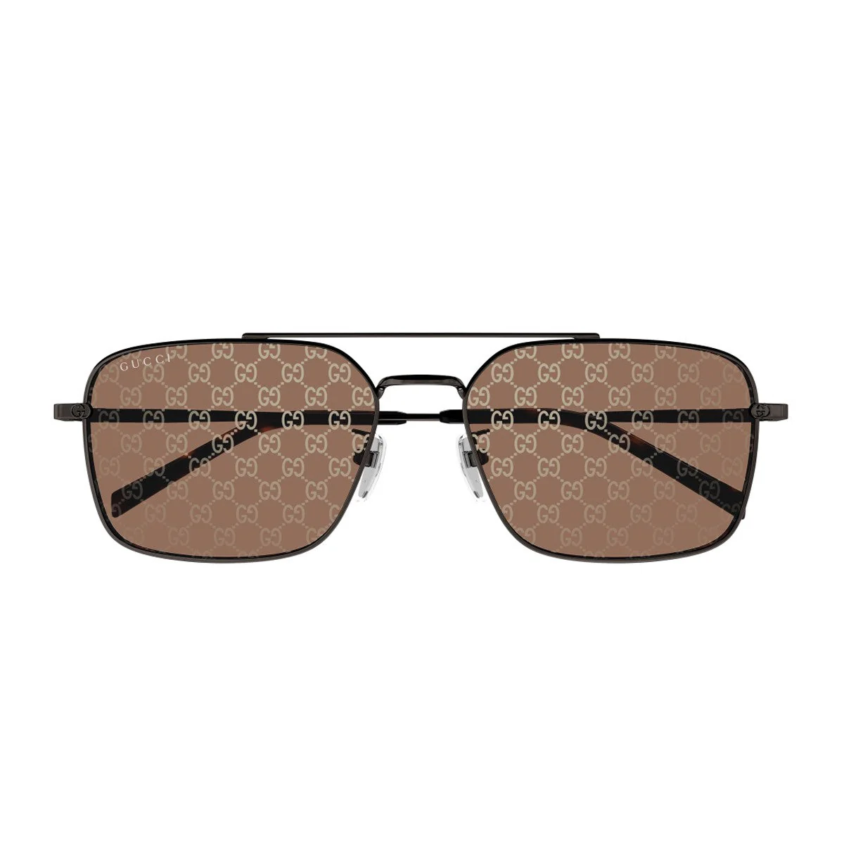 Gucci Gg1957sa Linea Institutional Logo Gunmetal Metallo Sunglasses