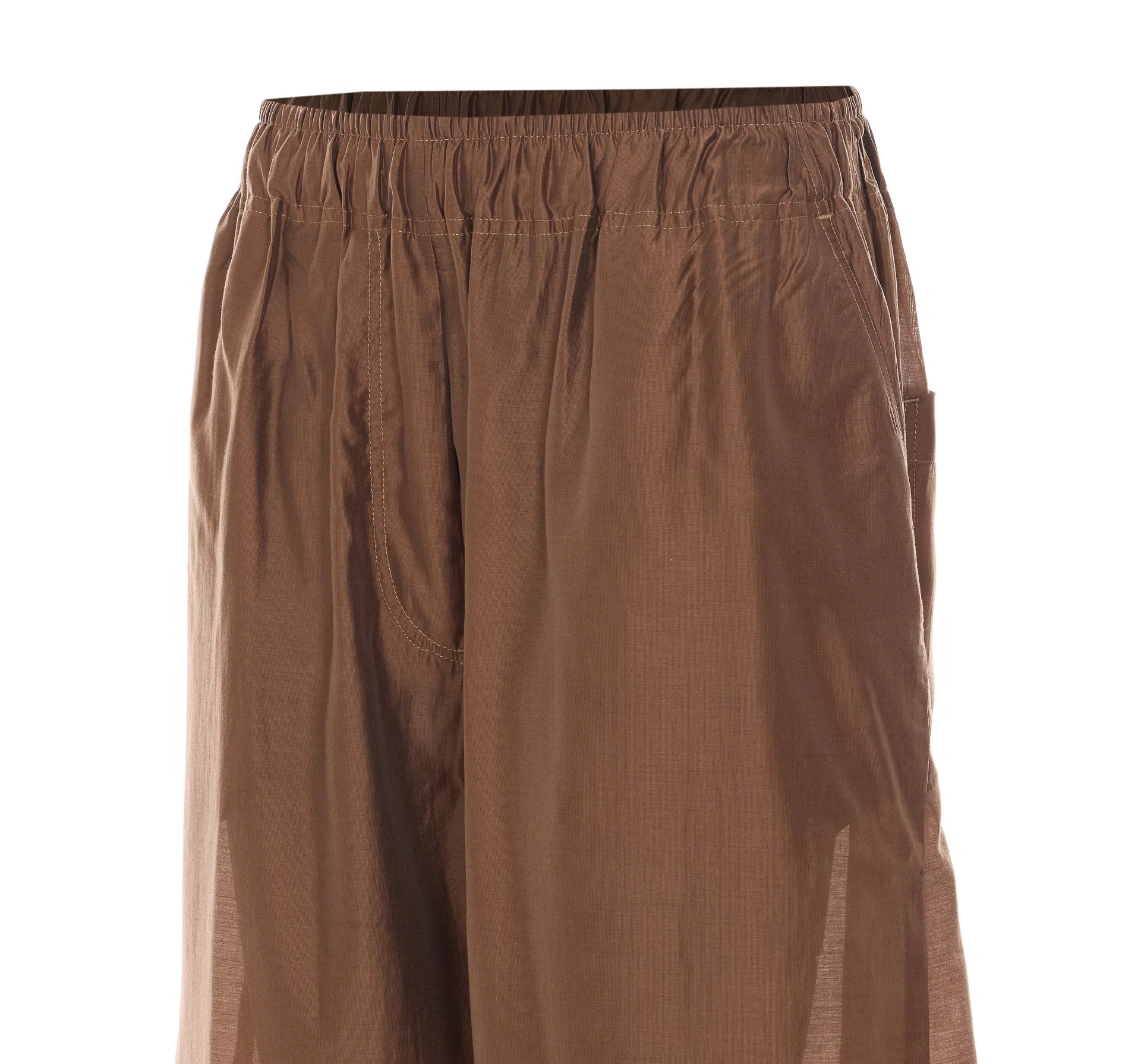 THE LATEST Trousers Brown Lyocell