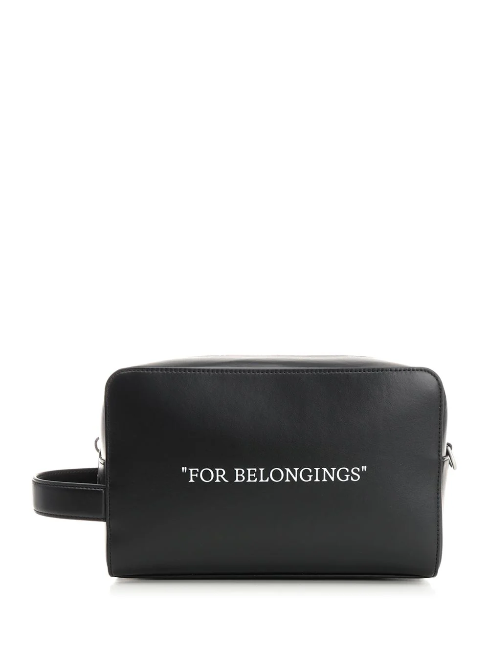 Off-White Beauty case with lettering Black Small Leather Goods
