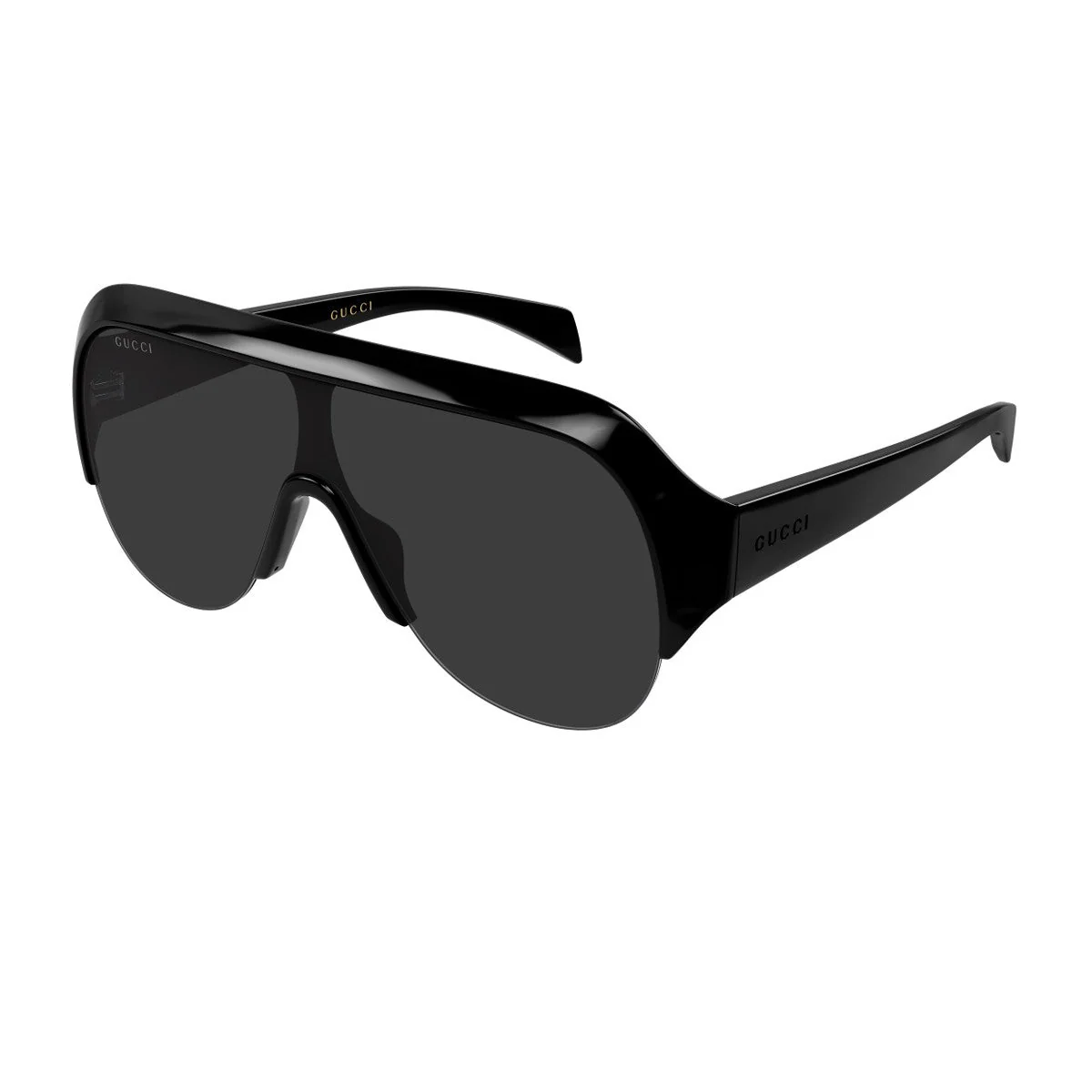 Gucci Gg2023s Linea Institutional Logo Black Bio-inettato Sunglasses