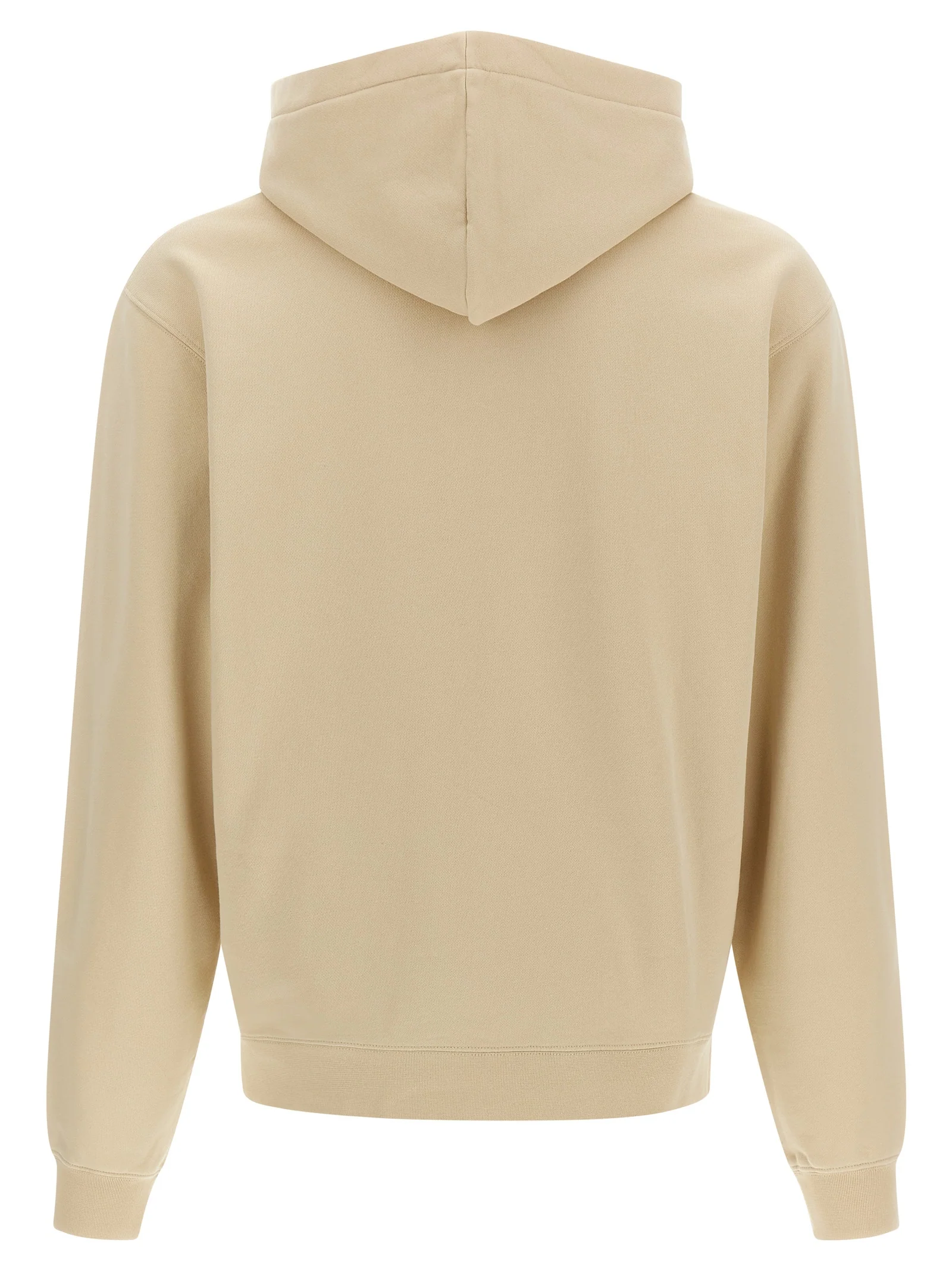 Jacquemus Le Hoodie Gros-Grain Beige Cotton Sweatshirt