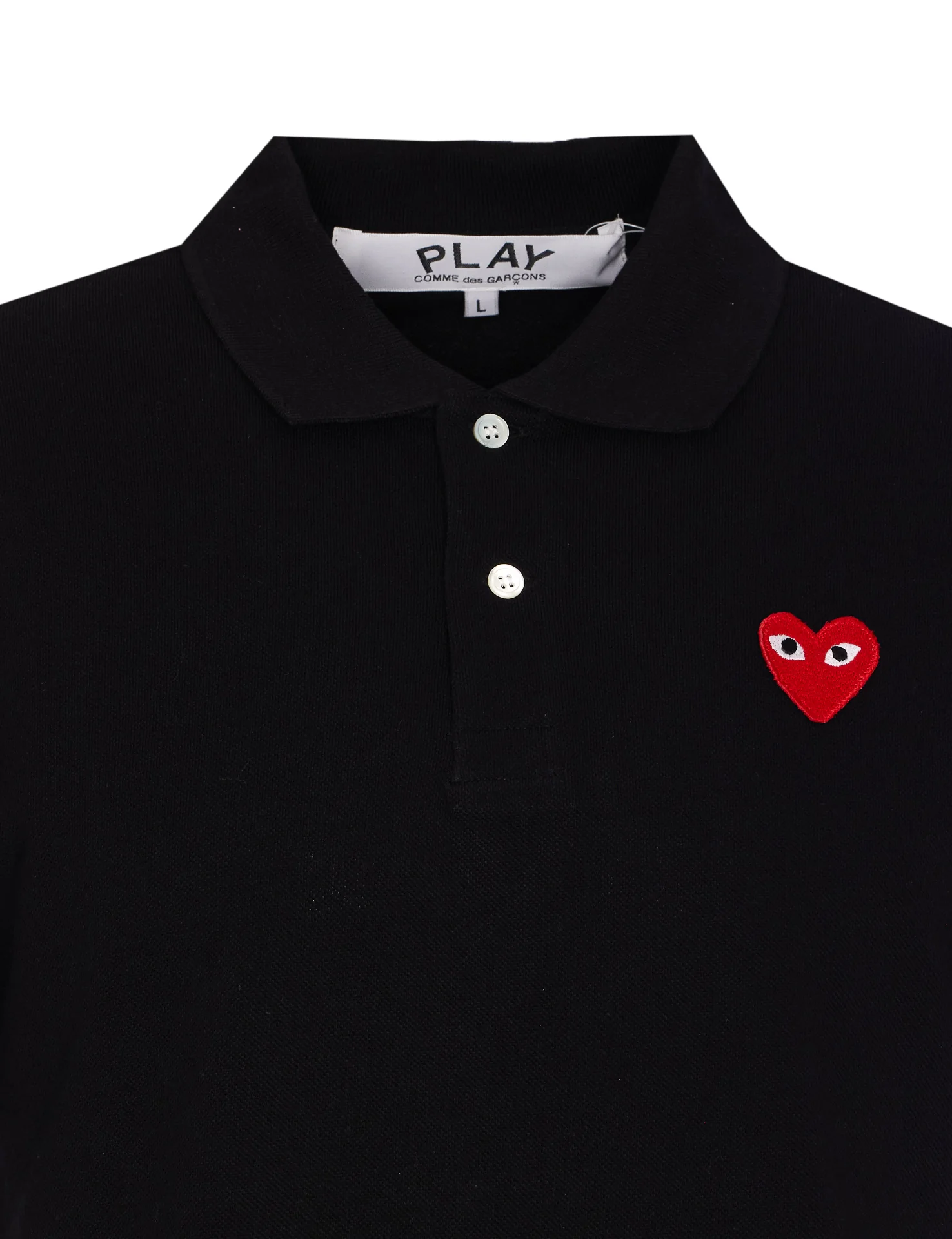 Comme Des Garcons Play T-Shirts And Polos Black Cotton