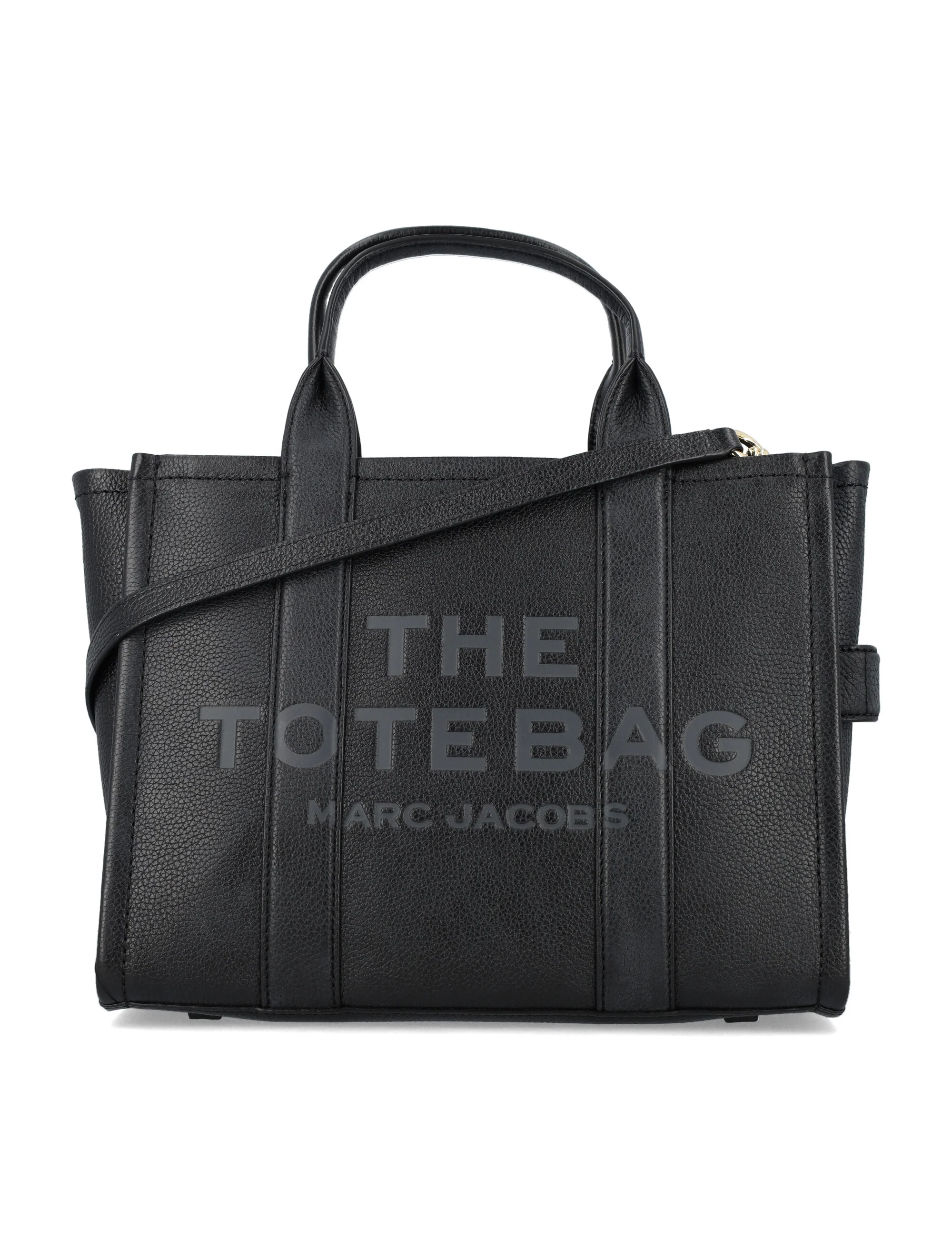Marc Jacobs The Medium Tote Bag in Leather Black Cow
