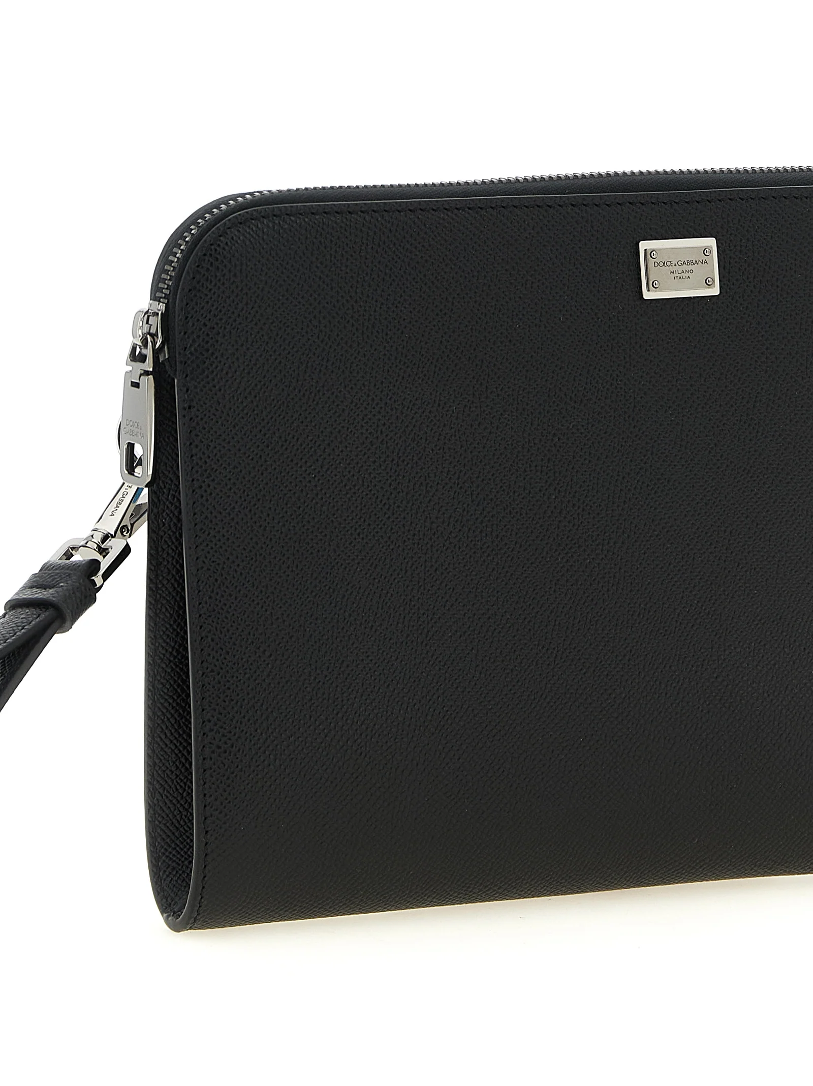 Dolce & Gabbana Black Calfskin Clutch Bag