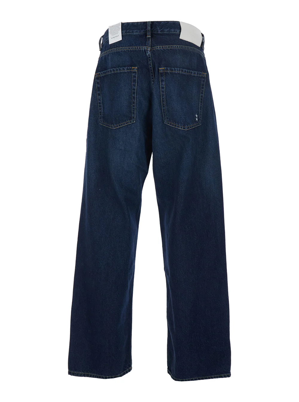 Icon Denim Will Blue 5-Pocket Jeans with Logo Patch in Cotton Denim Man Blu