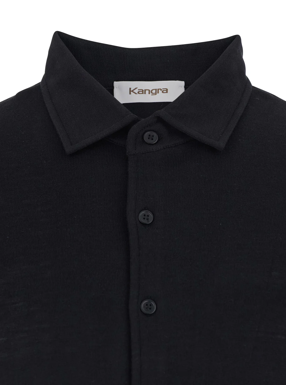 Kangra SHIRT M-M F.16gg Black And Blouses
