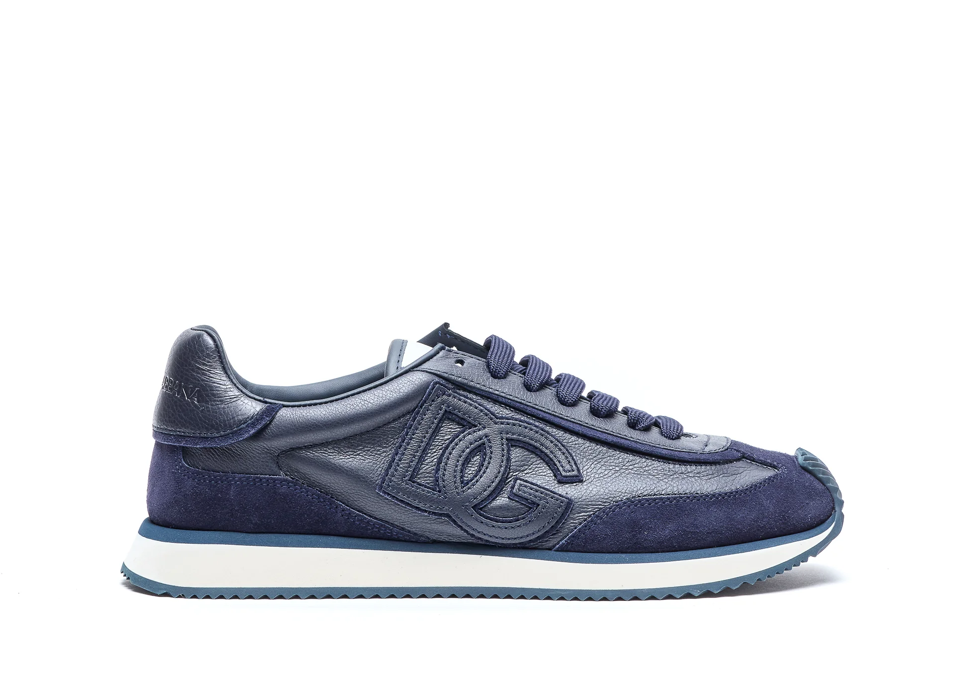 Dolce & Gabbana Sneakers Blue 1005leather And Suede