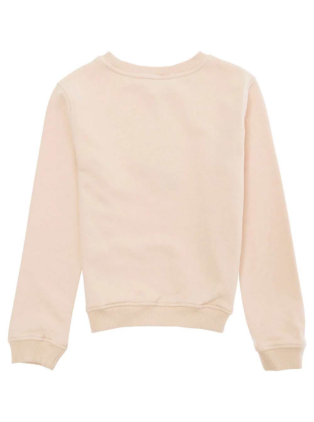 Emile Et Ida Kids Beige Crewneck Sweatshirt With Front Print Cotton Girl Bio Sweatshirts