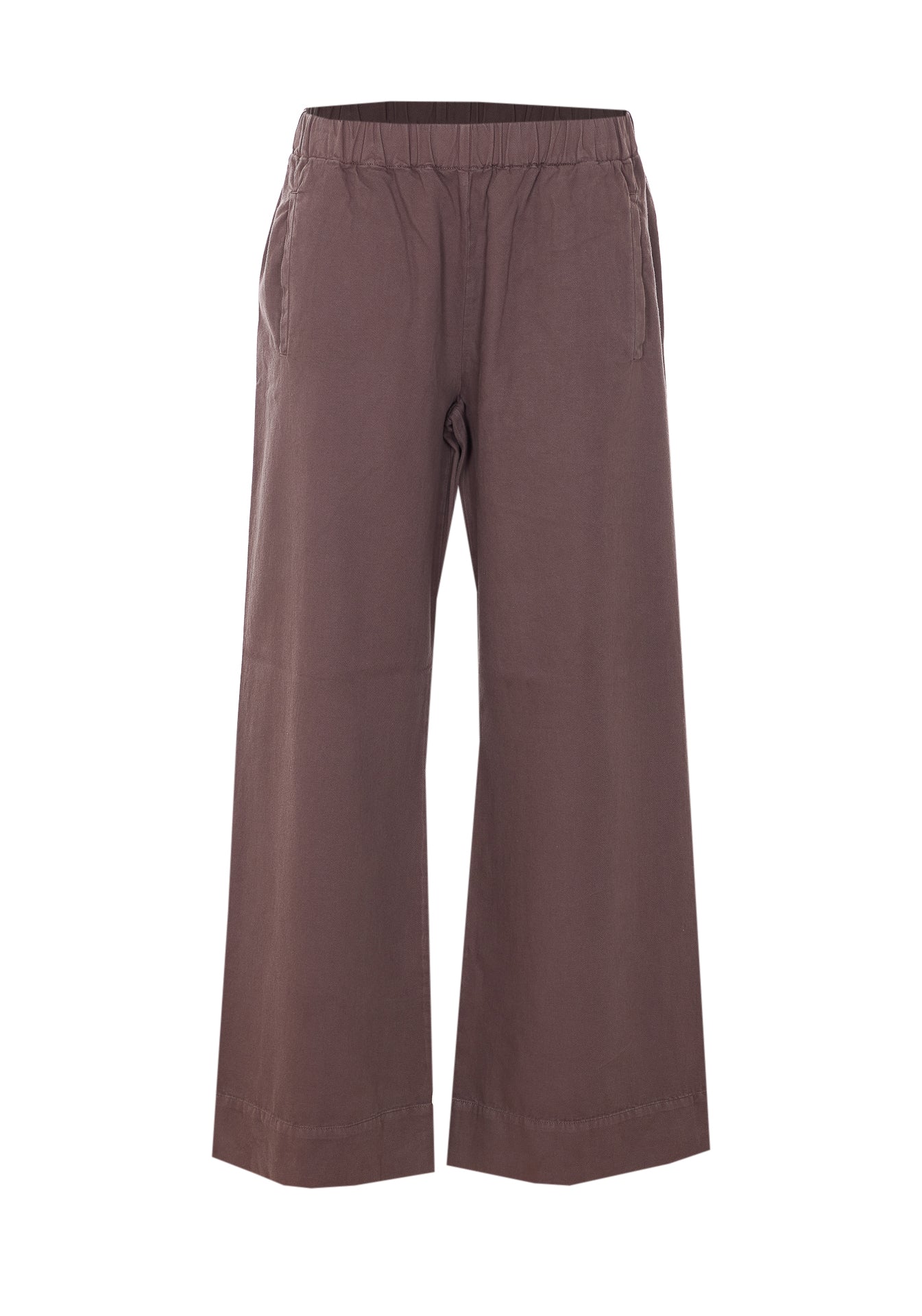 TRUE AVENUE Trousers Brown Cotton