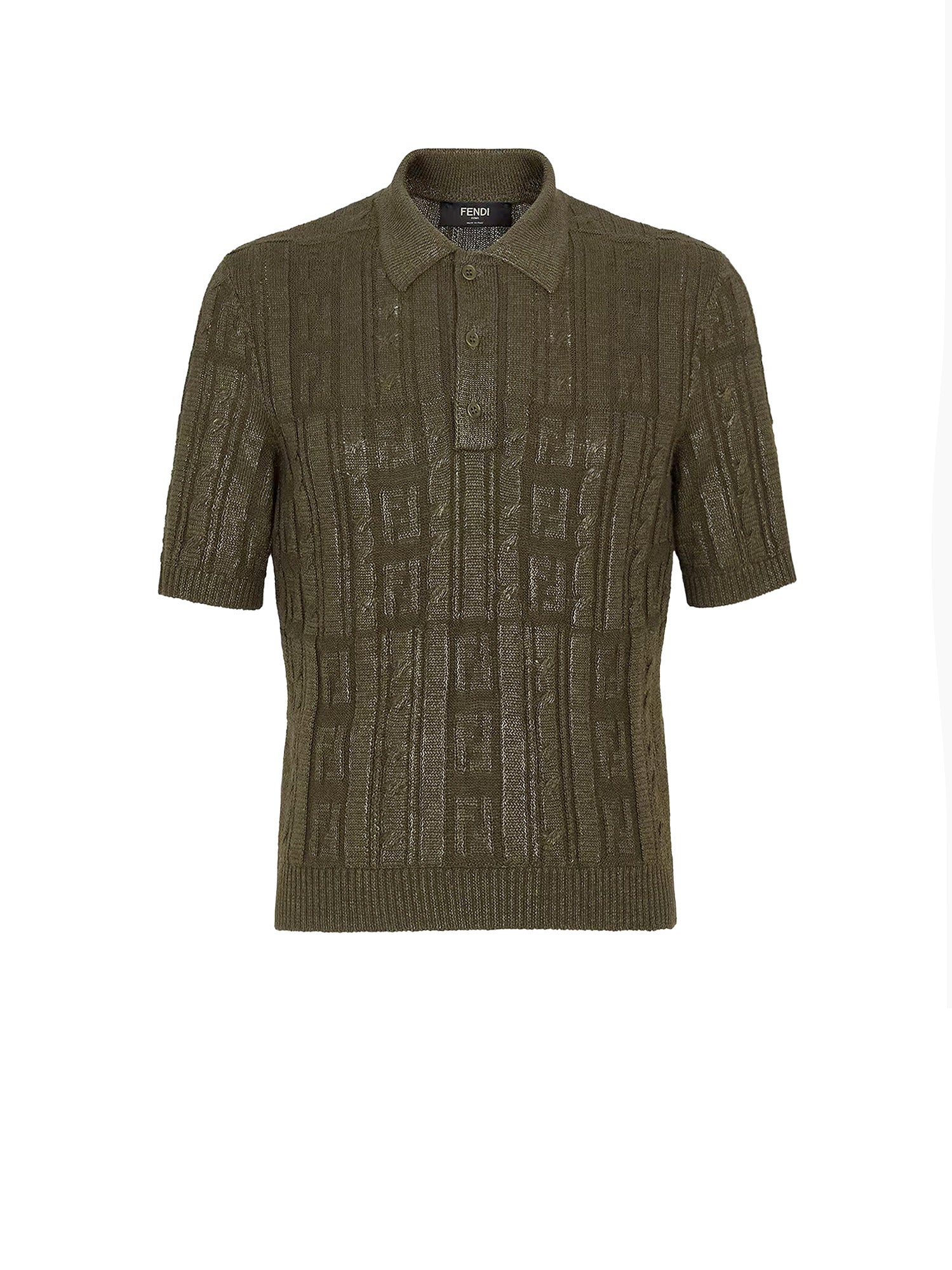 Fendi T-shirts and Polos Green Lana