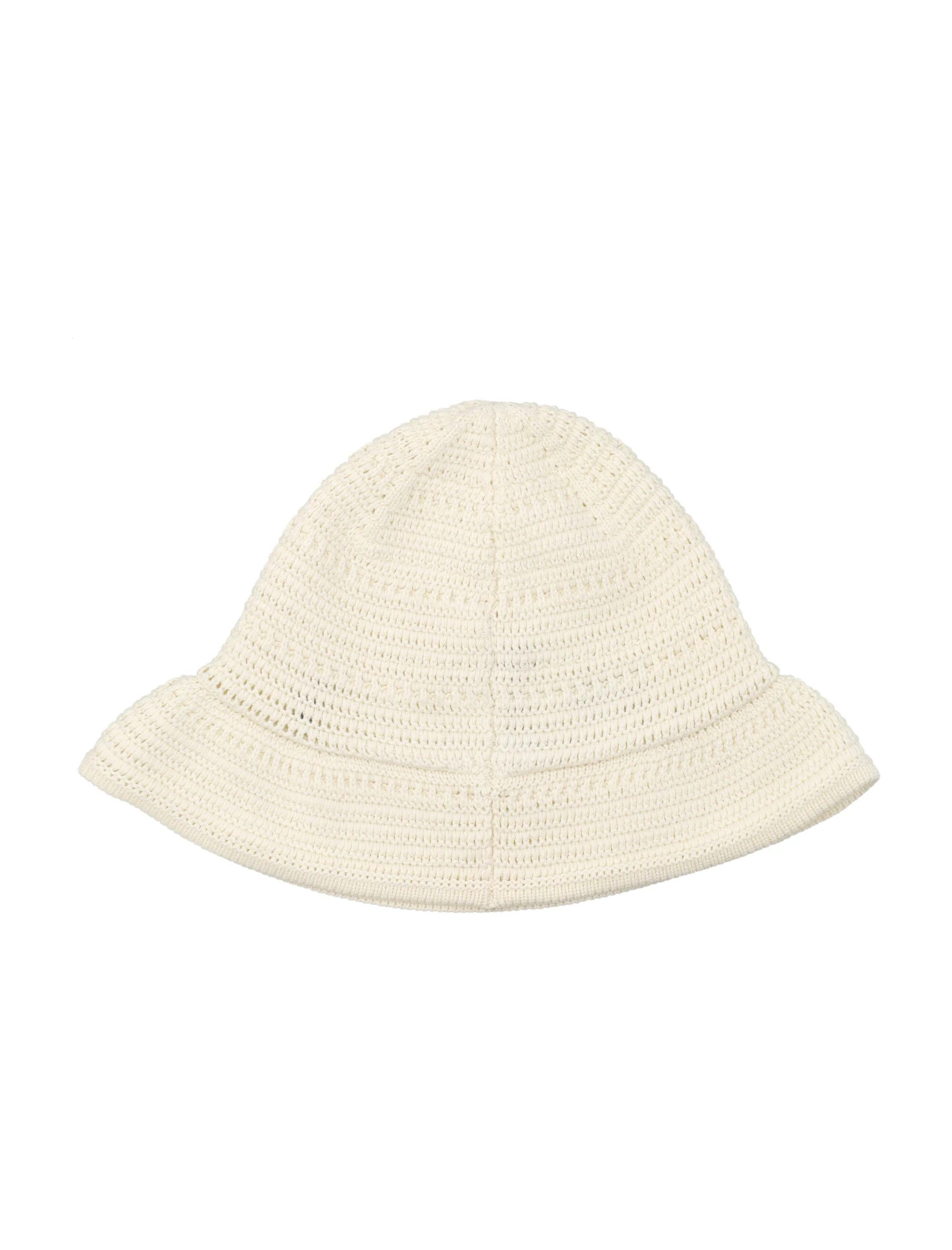 Polo Ralph Lauren girls crocheted bucket hat Cream Cotton