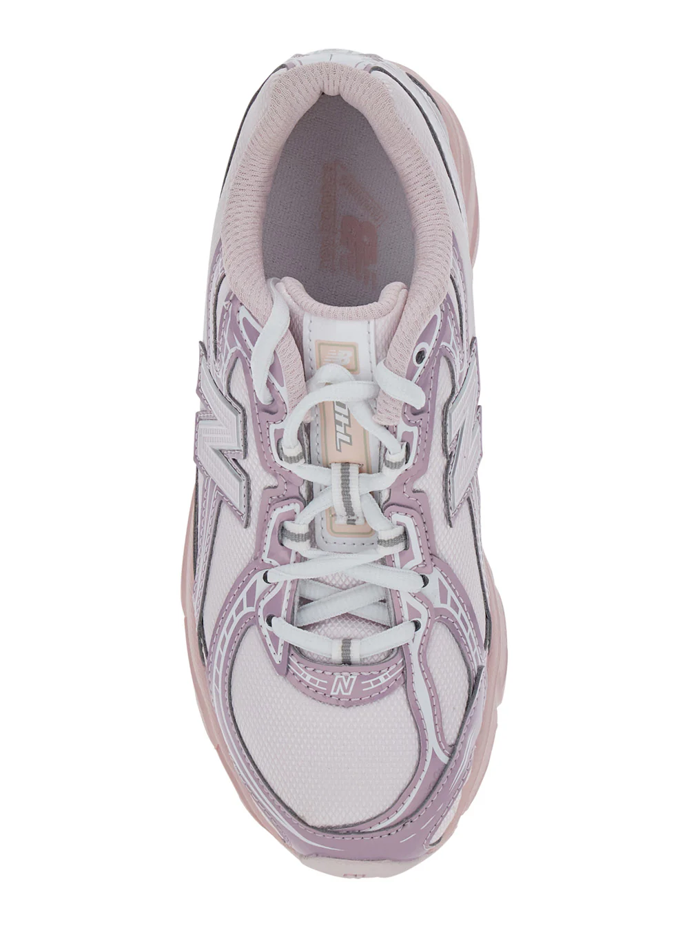 New Balance Kids Pink Sneakers 740 With Contrast Details Synthetic For Girls