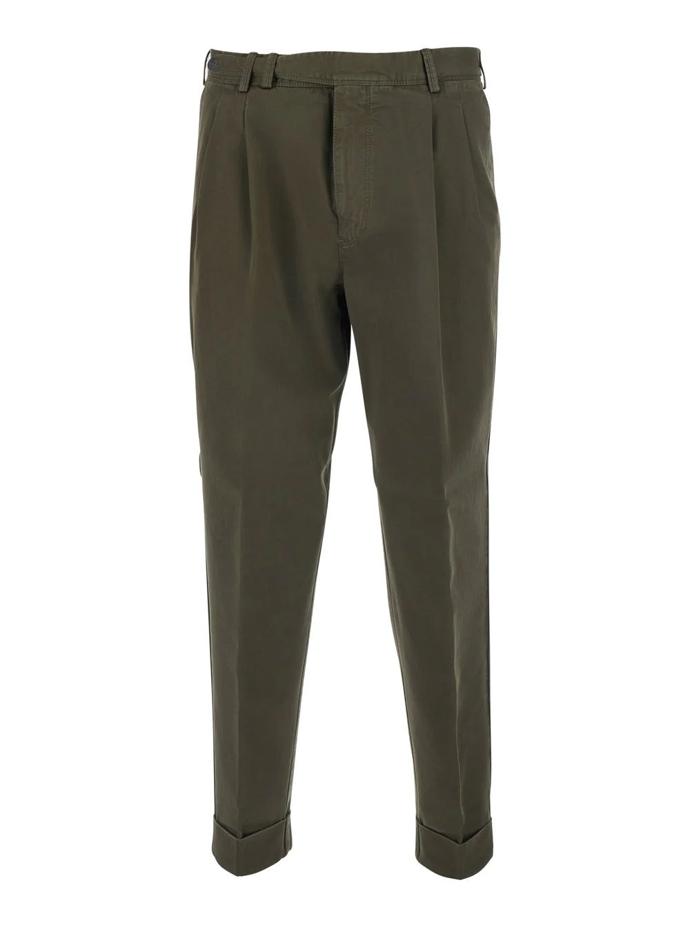 Pt Torino Pants With Side Pockets And Straight Hem Brown Tech Fabric For Men Trousers