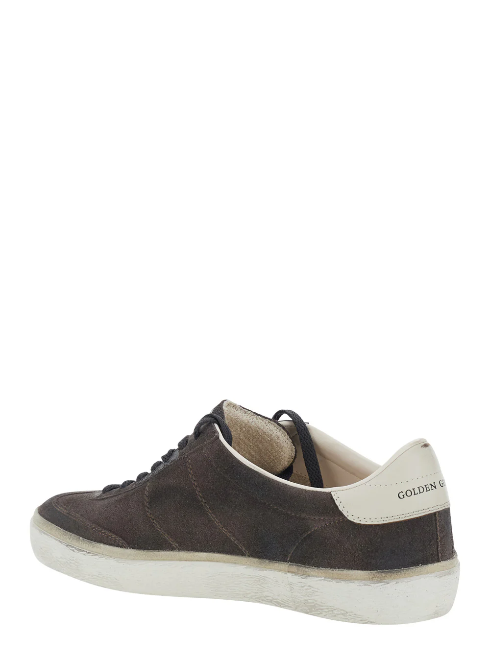 Golden Goose Gray Sneakers Soul-Star Suede With Leather Details Grey Cow Goat