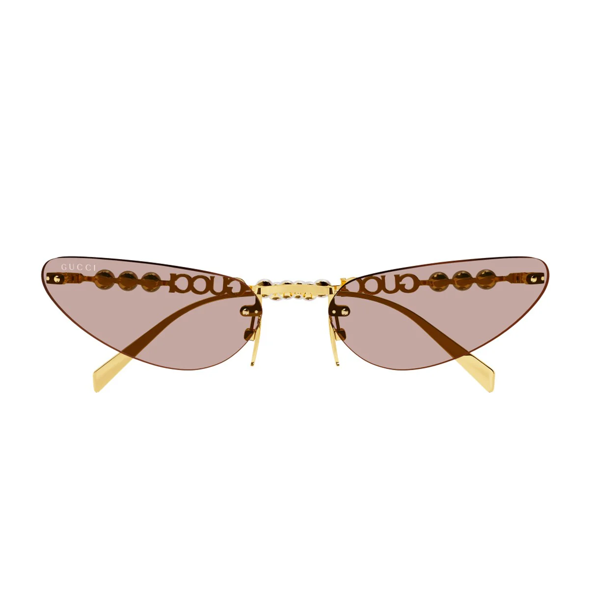 Gucci Gg1920s Linea Name Of Brand Gold / Light Pink Metallo Sunglasses