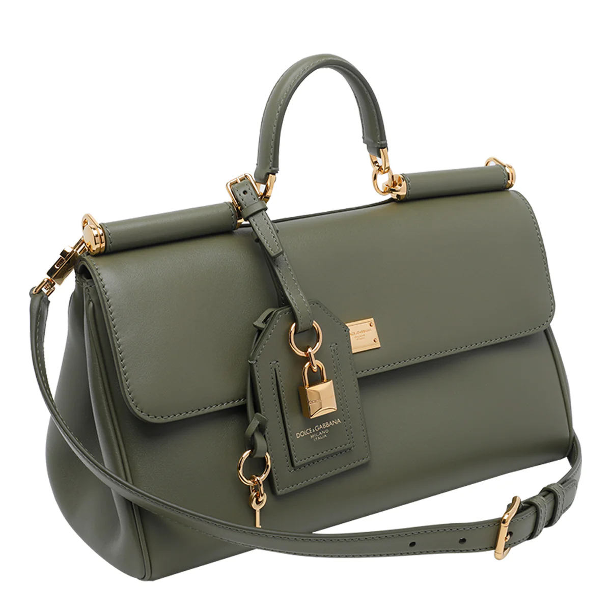 Dolce & Gabbana Green Calf Leather