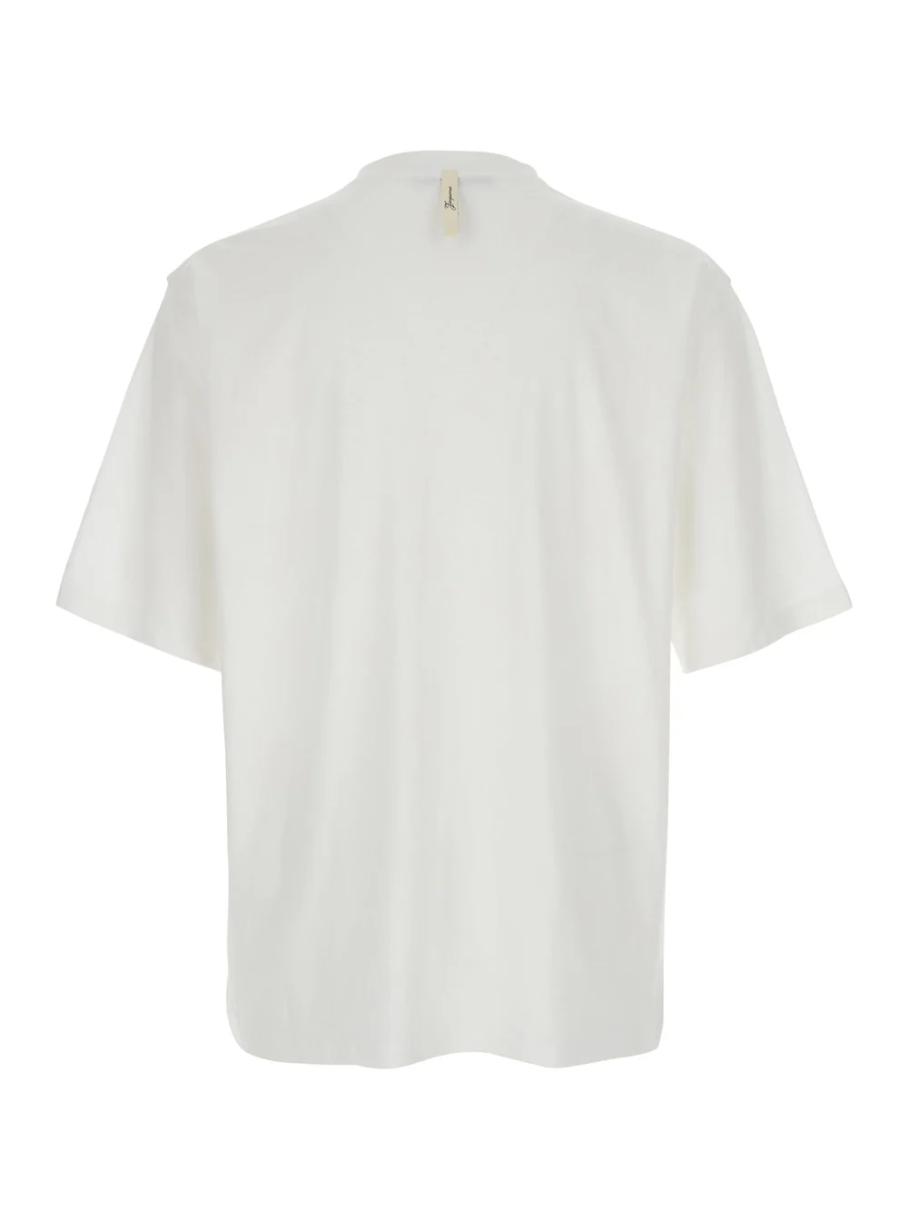 Jacquemus T-Shirt With Round Neck And Short Sleeves White Cotton For Women Hemp Tshirts Polo Shirts