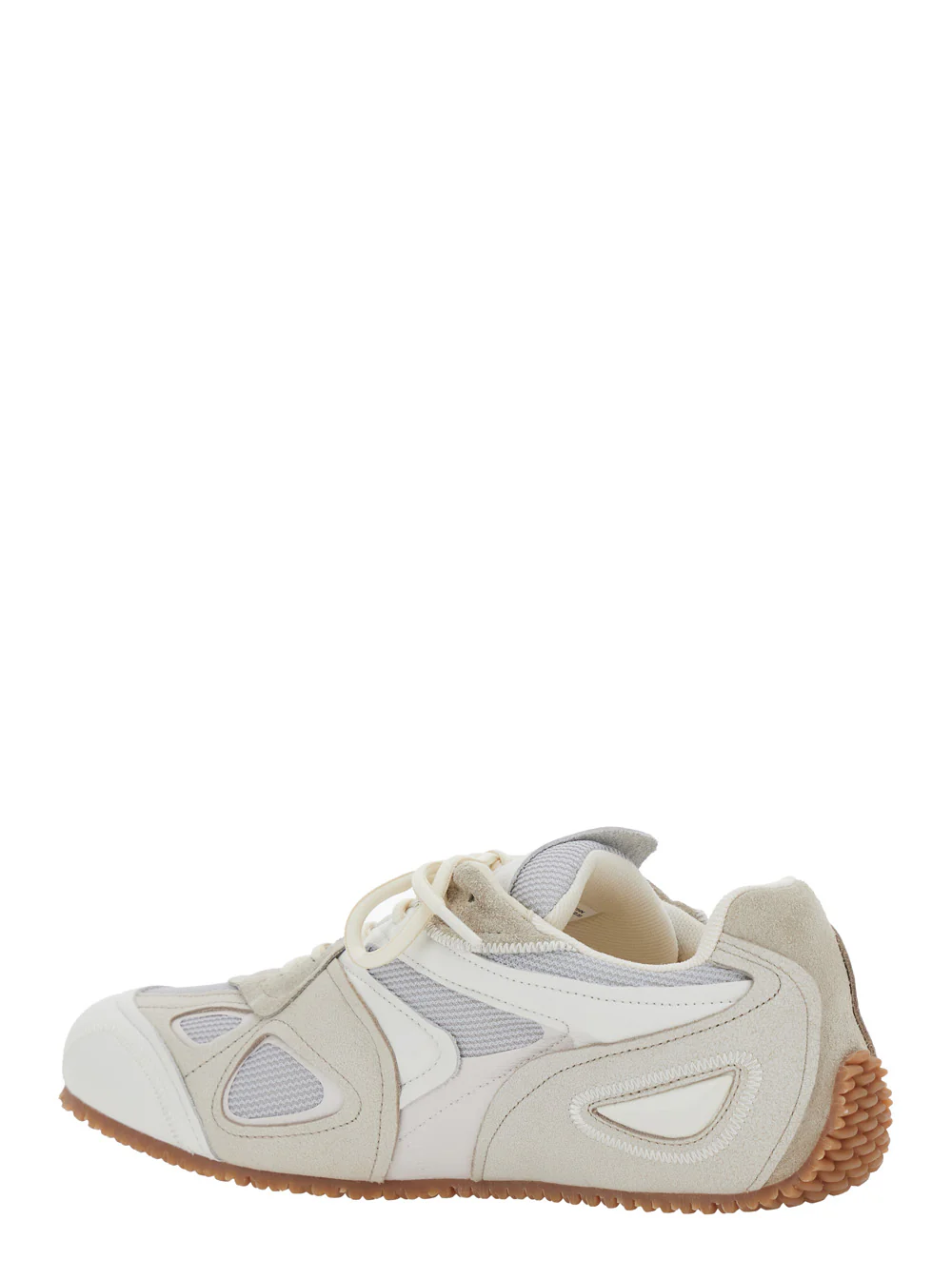 Axel Arigato Sneaker Slow Runner with Mesh Inserts and Grooved Sole in White Beige for Men