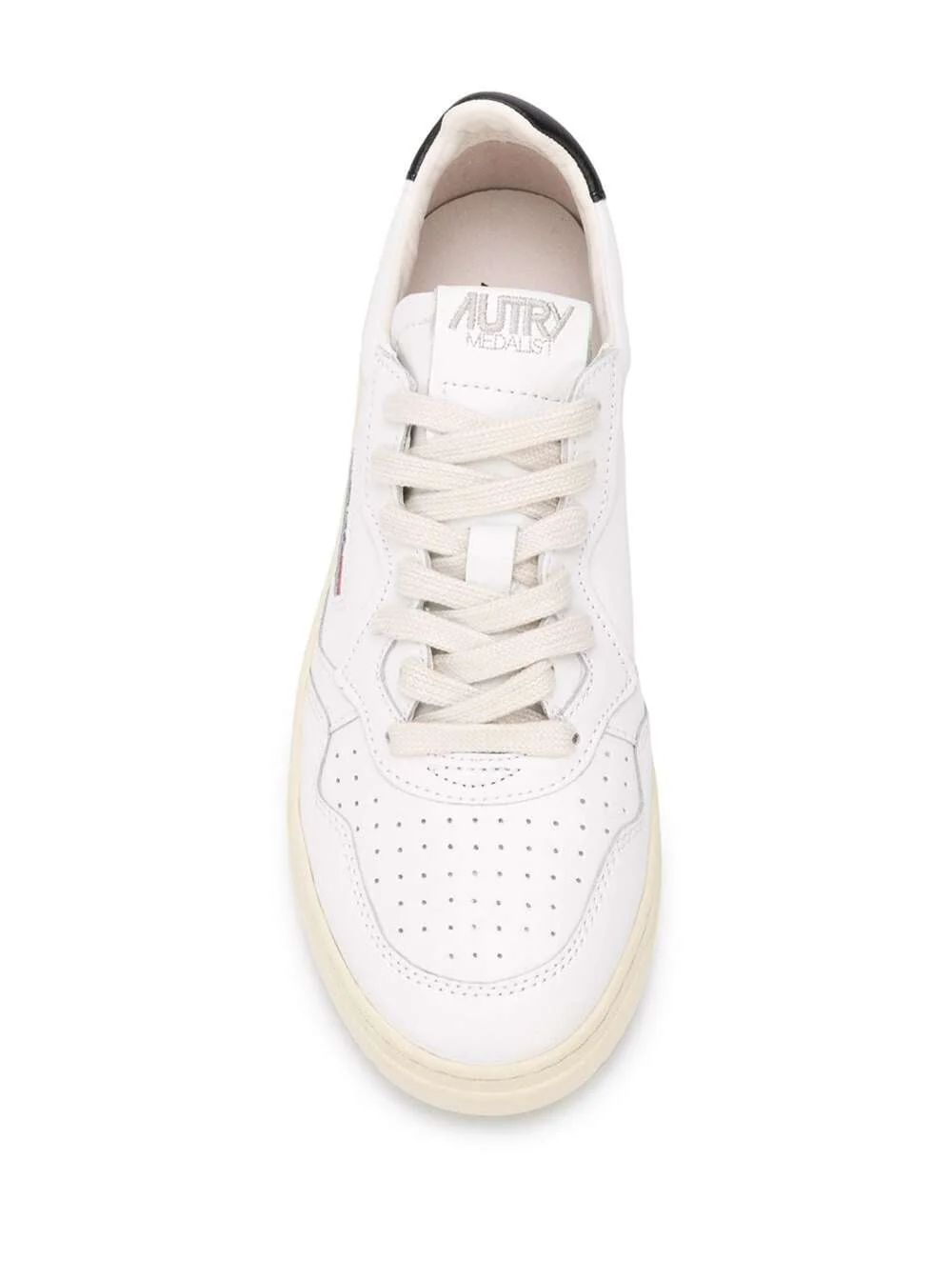 Autry Sneaker Medalist Low With Contrast Pull-Tab White Leather Men