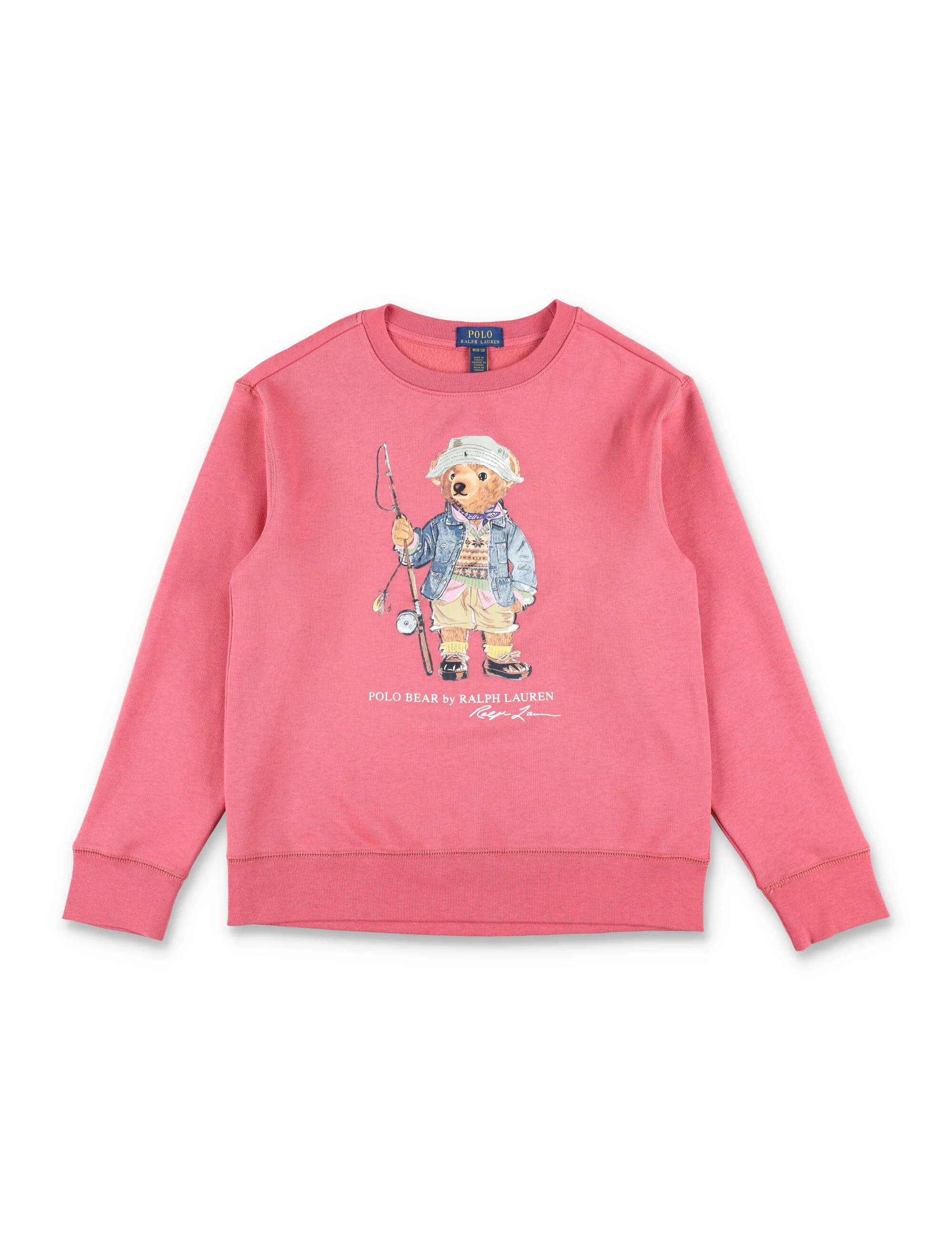 Polo Ralph Lauren Kids Bear Sweatshirt Adirondack Berry Cotton