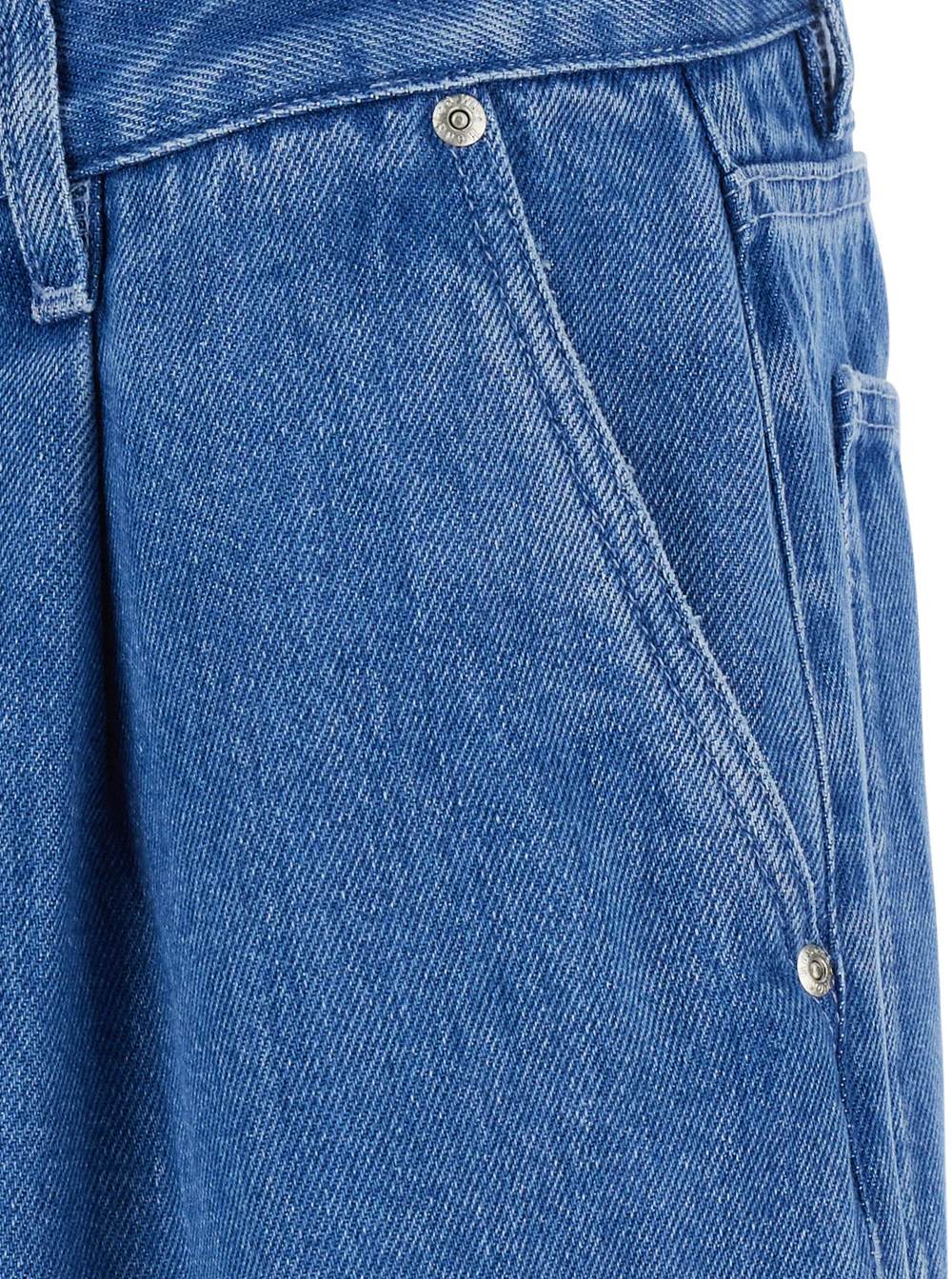 Won Hundred Camden Denim Blue Tencel Pants For Men Blu Trousers