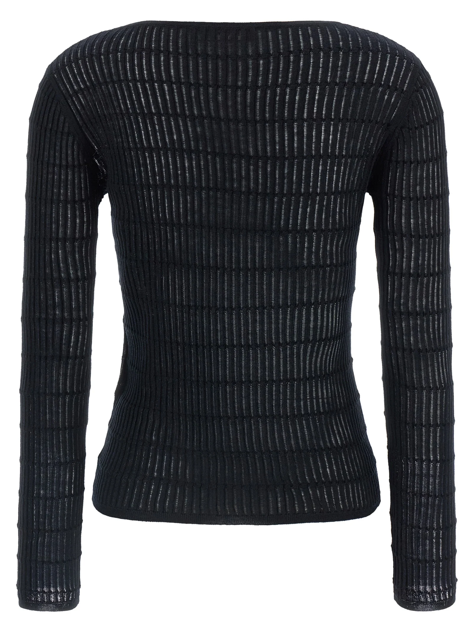 Max Mara Studio MstPedone sweater Blue Silk Sweater, Cardigans
