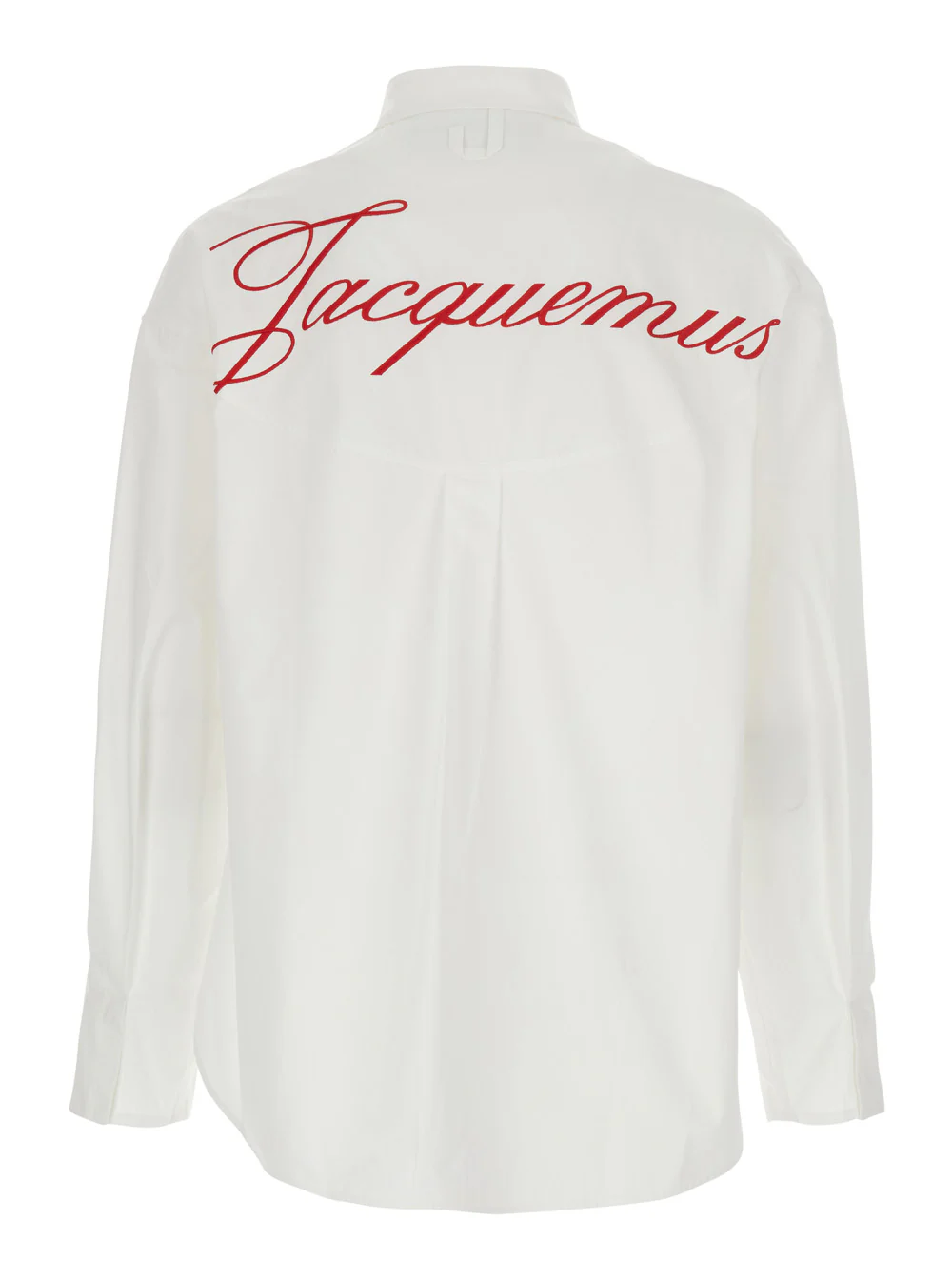 Jacquemus White LA CHEMISE ATELIER ML Long Sleeved Shirt with Classic Collar in Cotton for Men And Blouses